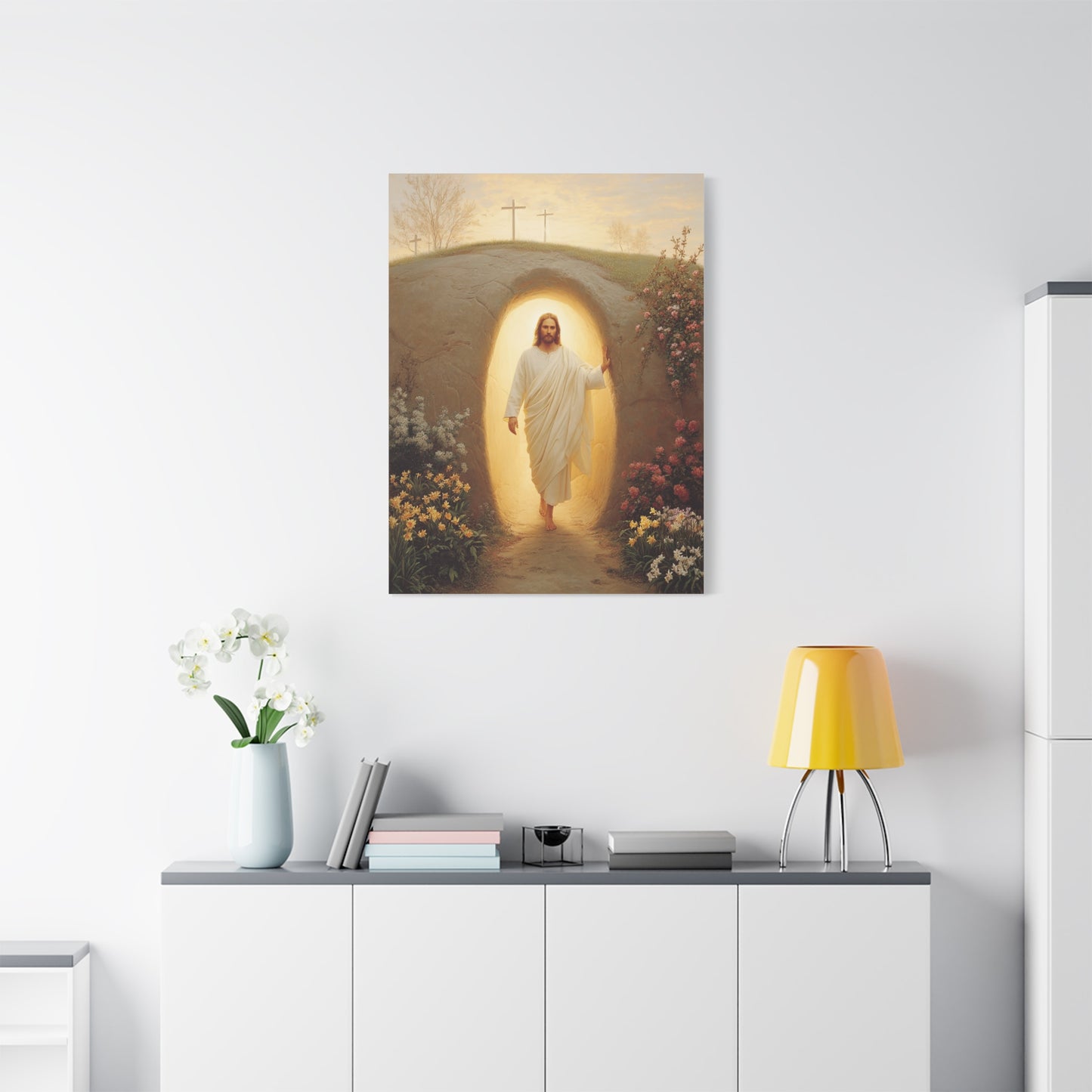 Ready To Hang - Resurrection of Jesus Catholic Canvas Wall Art, Christian Decor