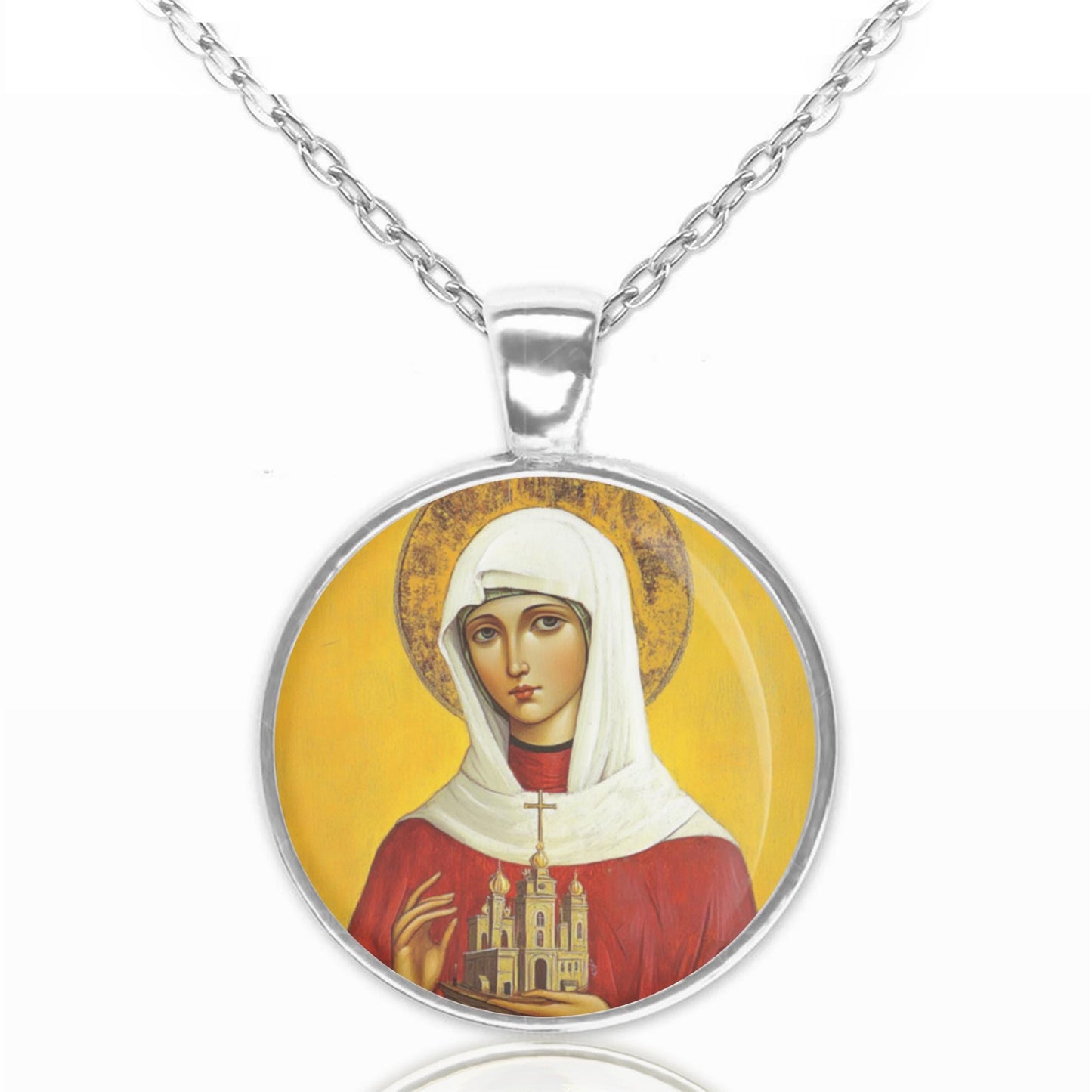 St. Etheldreda Catholic Necklace Pendant Christian Religious Jewelry