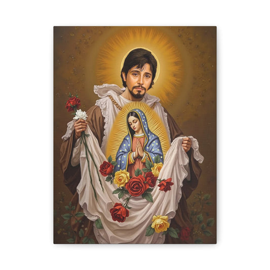 St. Juan Diego Catholic Canvas Wall Art, Christian Decor