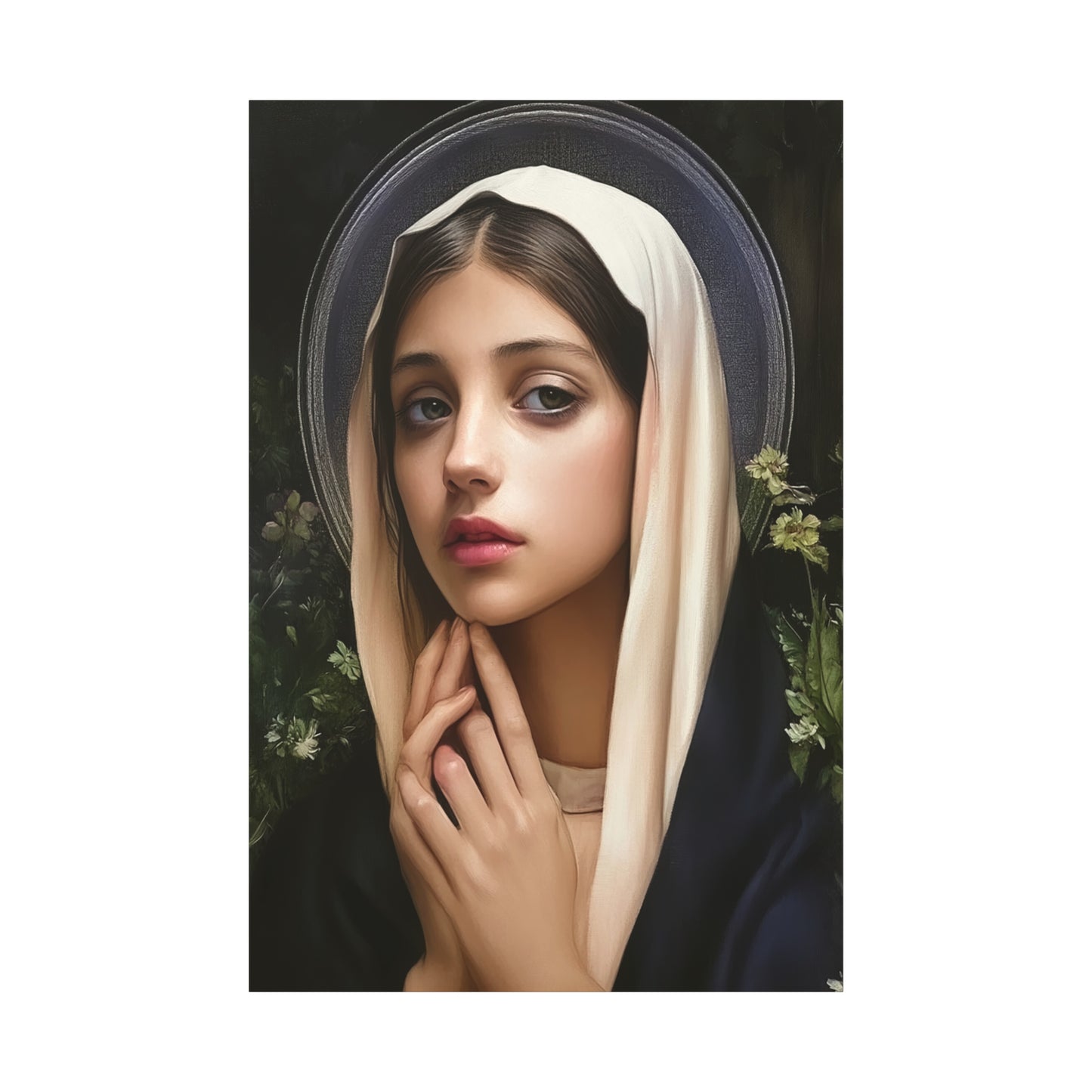 St. Elizabeth of Hungary Catholic Canvas Wall Art, Christian Decor