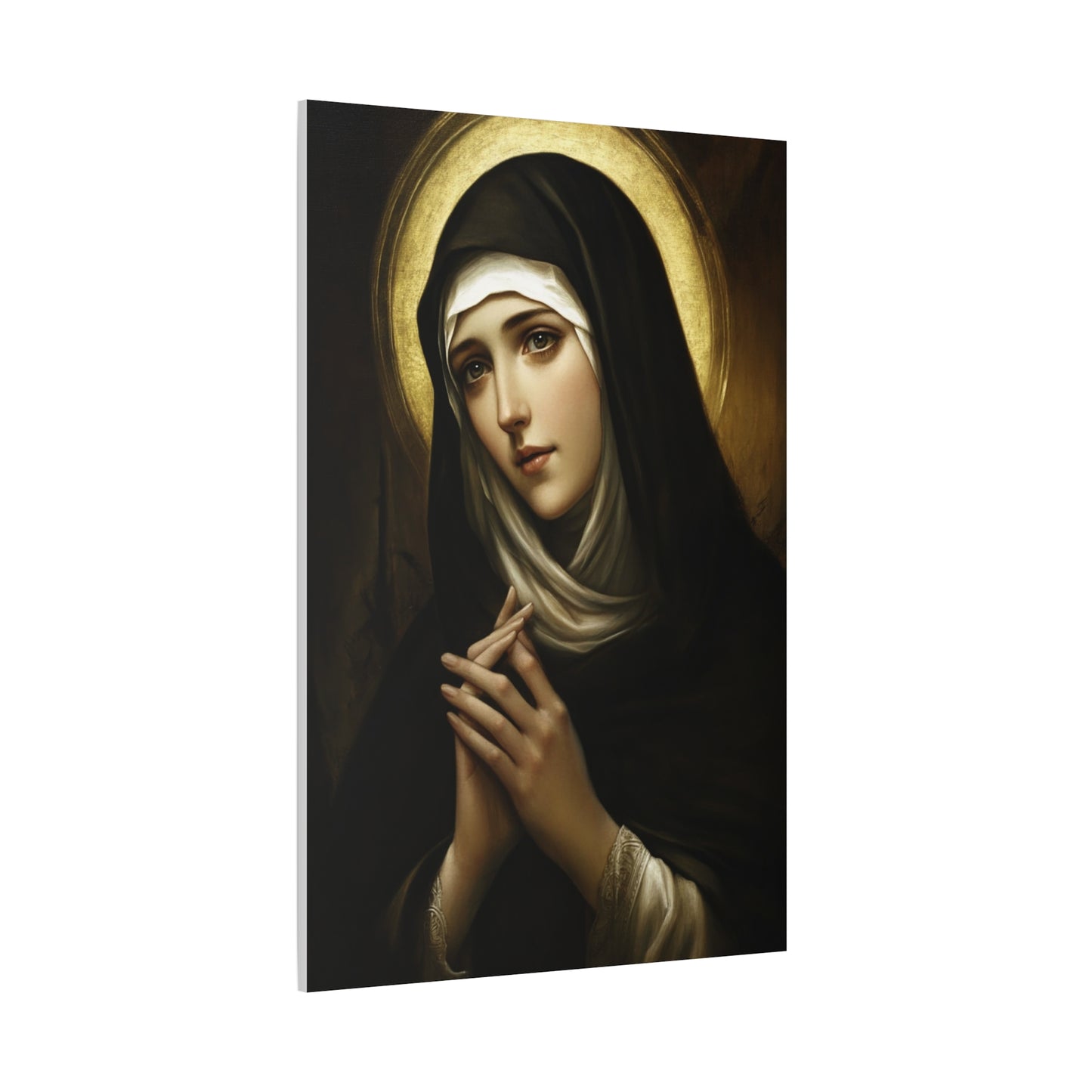 St. Bridget of Sweden Catholic Canvas Wall Art, Christian Decor