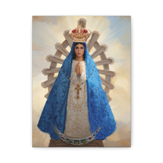 Ready to Hang - Our Lady of Lujan Virgin Mary Catholic Canvas Wall Art, Christian Decor