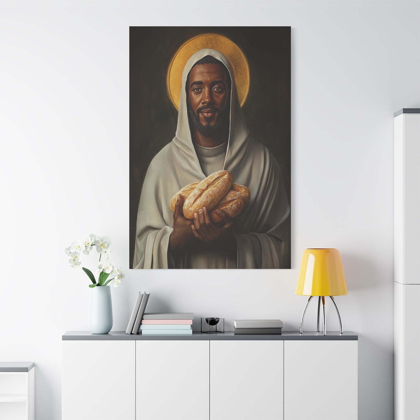Benedict the Moor Canvas Print, Catholic Decor Wall, Gift Religious Christian