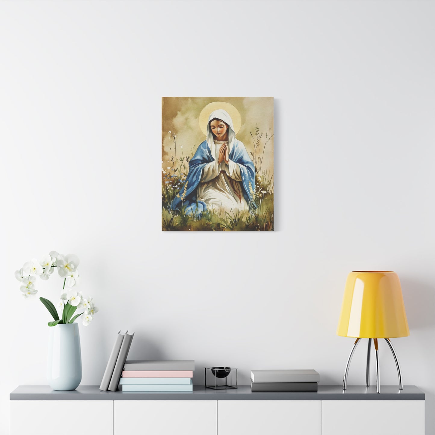 Ready to Hang - Our Lady The Most Holy Mary Catholic Canvas Wall Art, Christian Decor