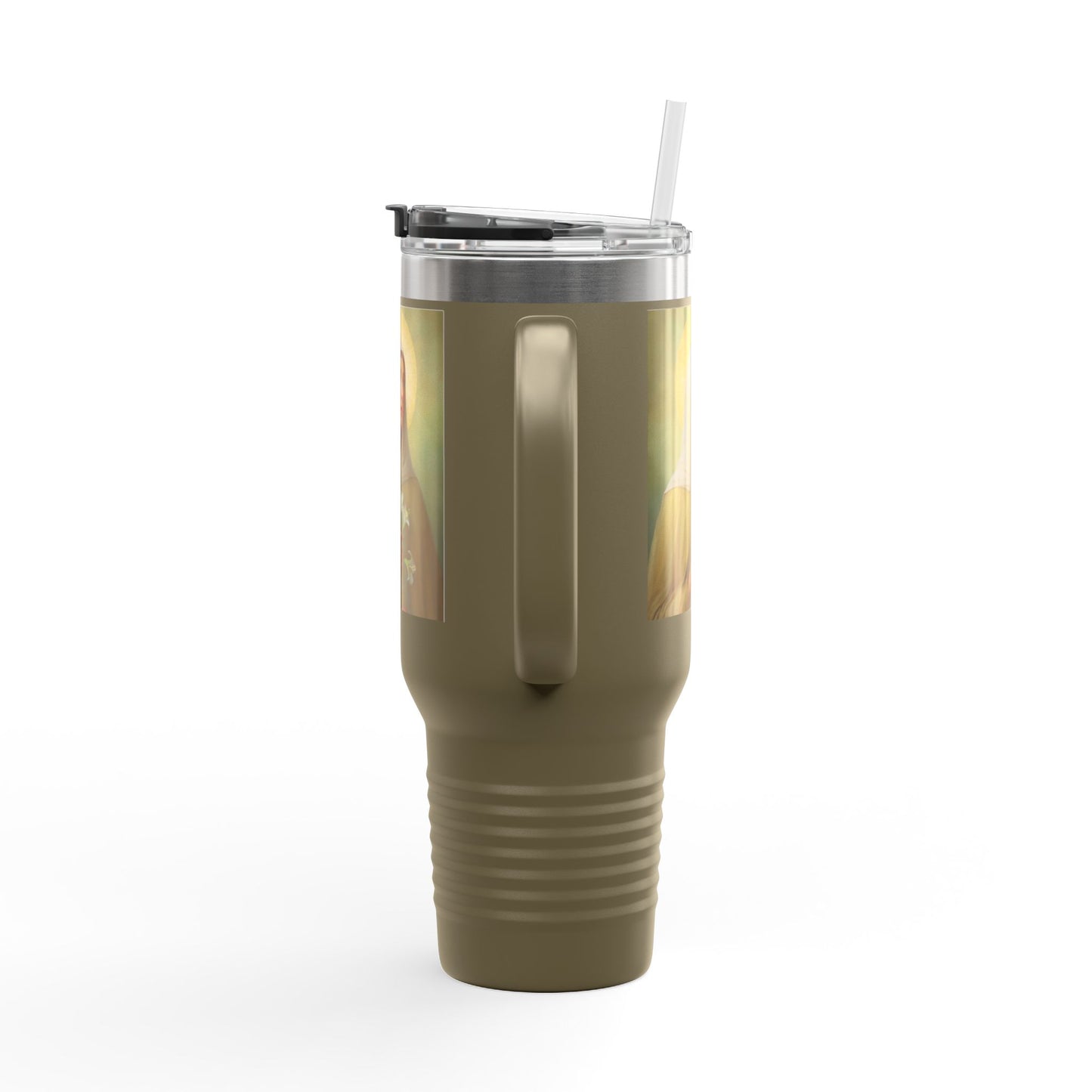 St.Ada Insulated Travel Mug - Perfect for Nature Lovers, Faith, Spiritual Gifts 40oz