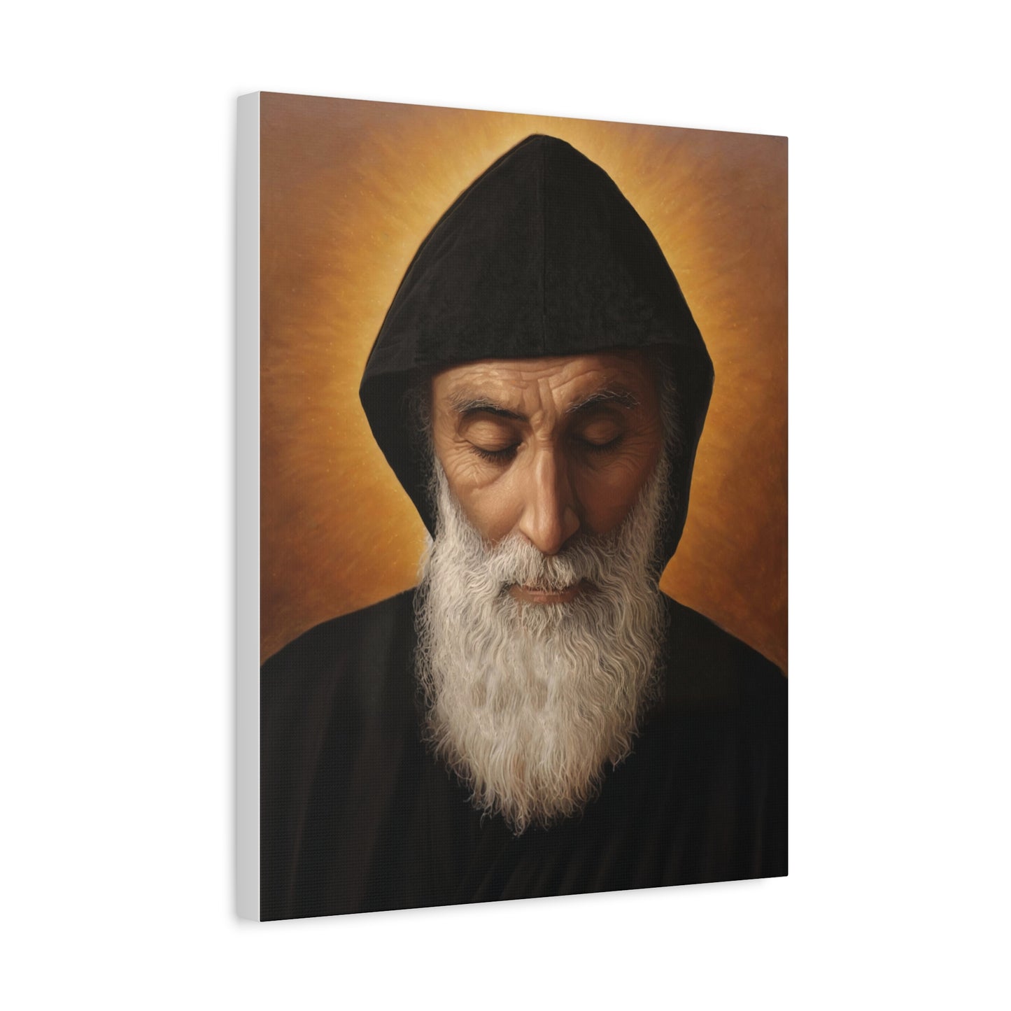 St. Charbel Makhlouf saint Catholic Canvas Wall Art, Christian Decor