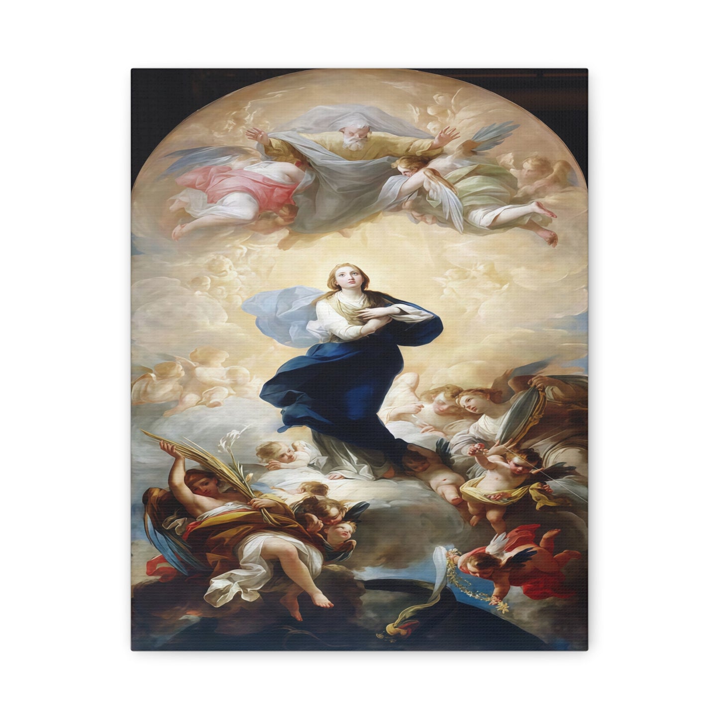 Ready To Hang - Mother Mary Immaculate Conception Catholic Canvas Wall Art