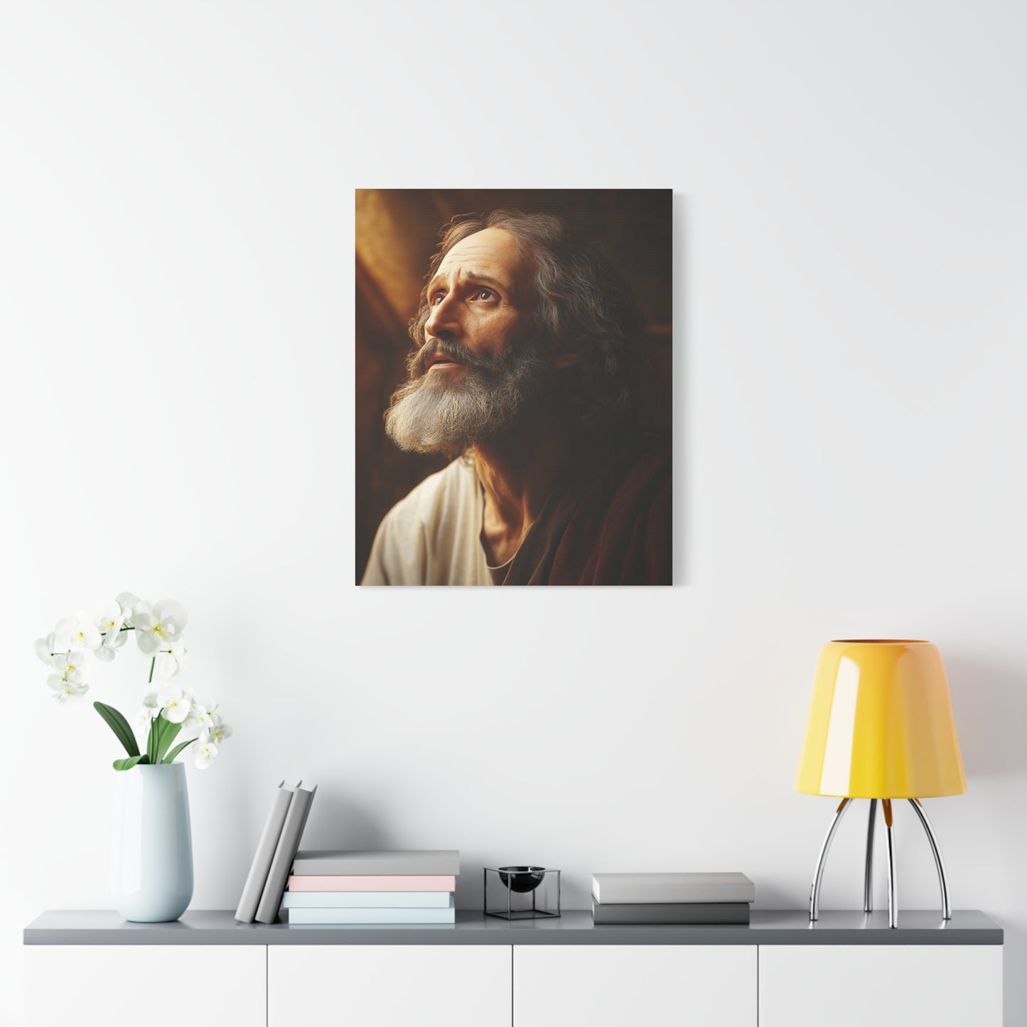 St. Matthew Apostle and Evangelist Catholic Canvas Wall Art, Christian Decor