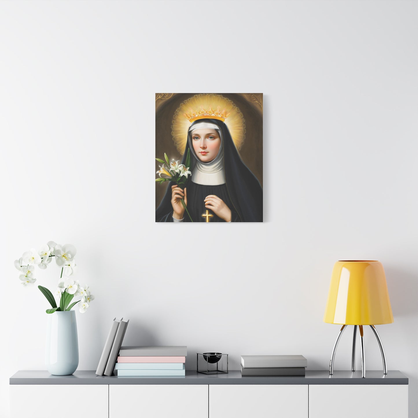 Ready to Hang - St. Patricia Catholic Canvas Wall Art, Christian Decor