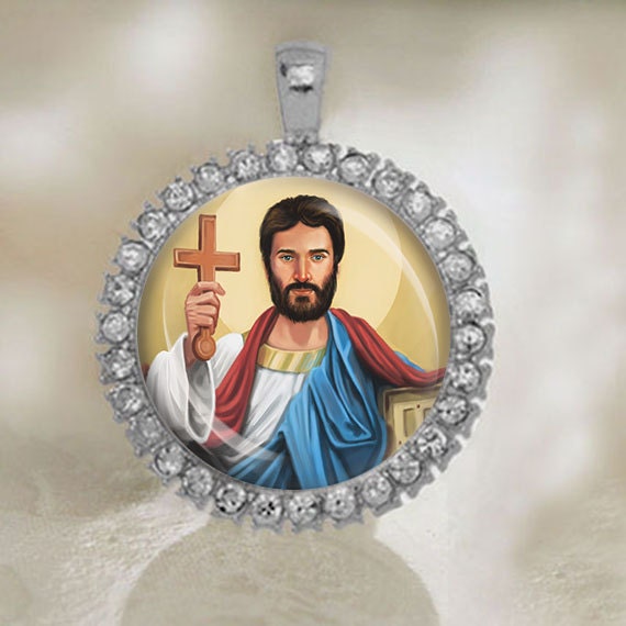 St Timothy Catholic Medal. Christian Pendant. Beautiful Religious Patron Medal 25mm NEW