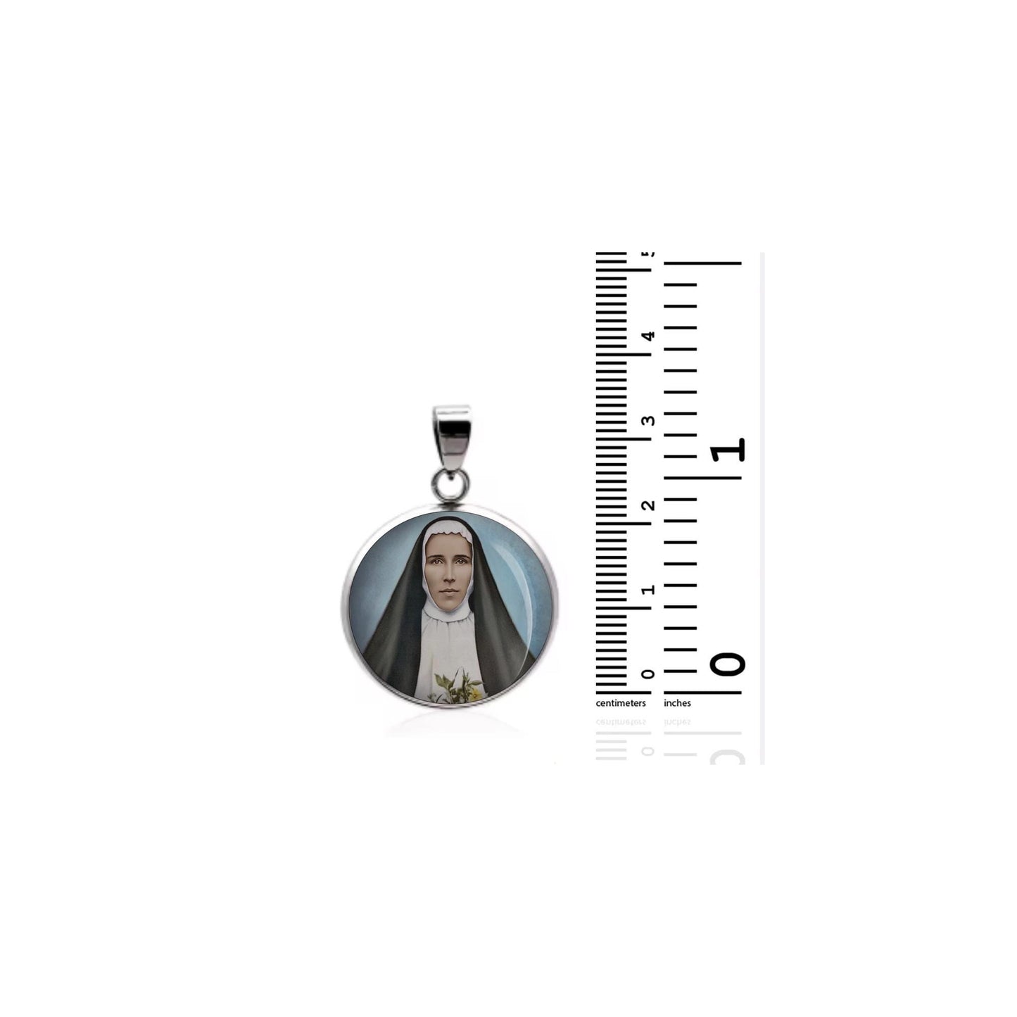 Saint Marianne Cope Religious Devotional sterling silver 925 Christian Medal Patron Pendant