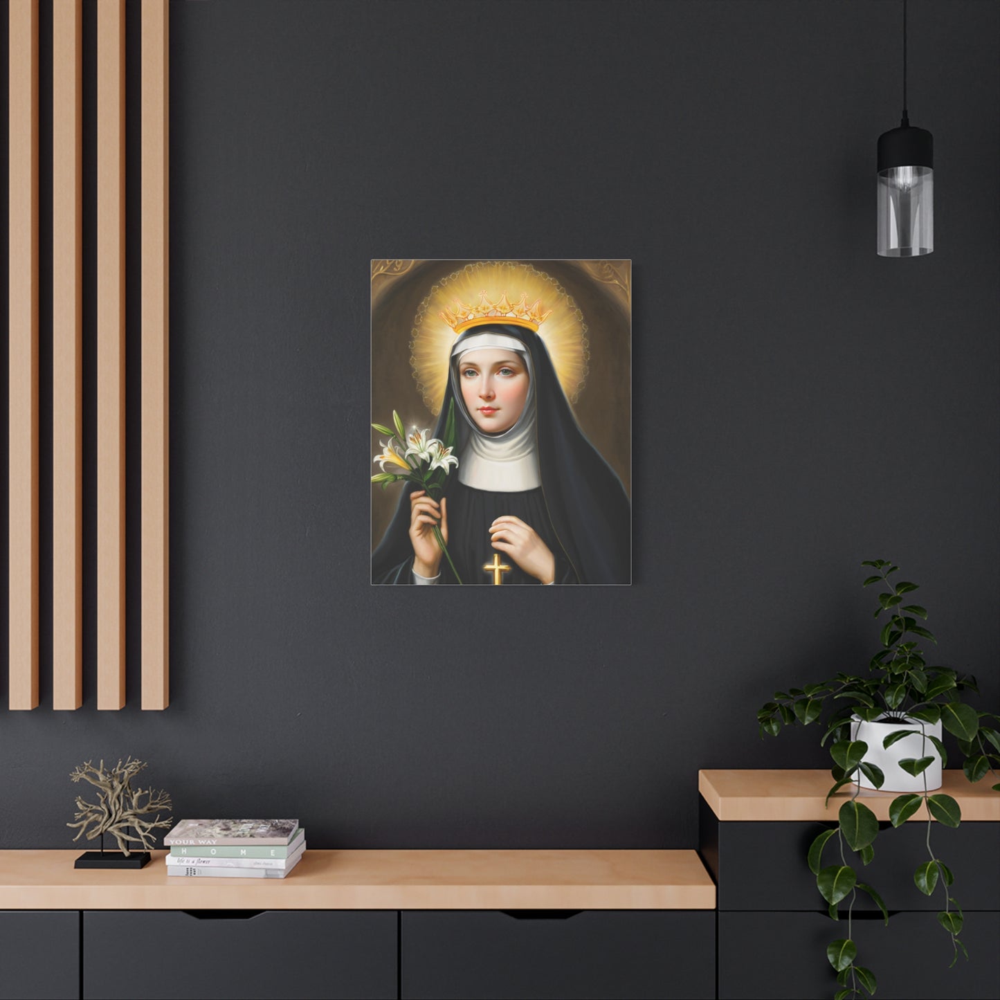 Ready to Hang - St. Patricia Catholic Canvas Wall Art, Christian Decor