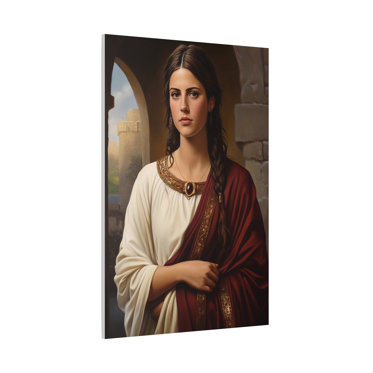 Ready To Hang - St. Quiteria Catholic Canvas Wall Art, Christian Decor