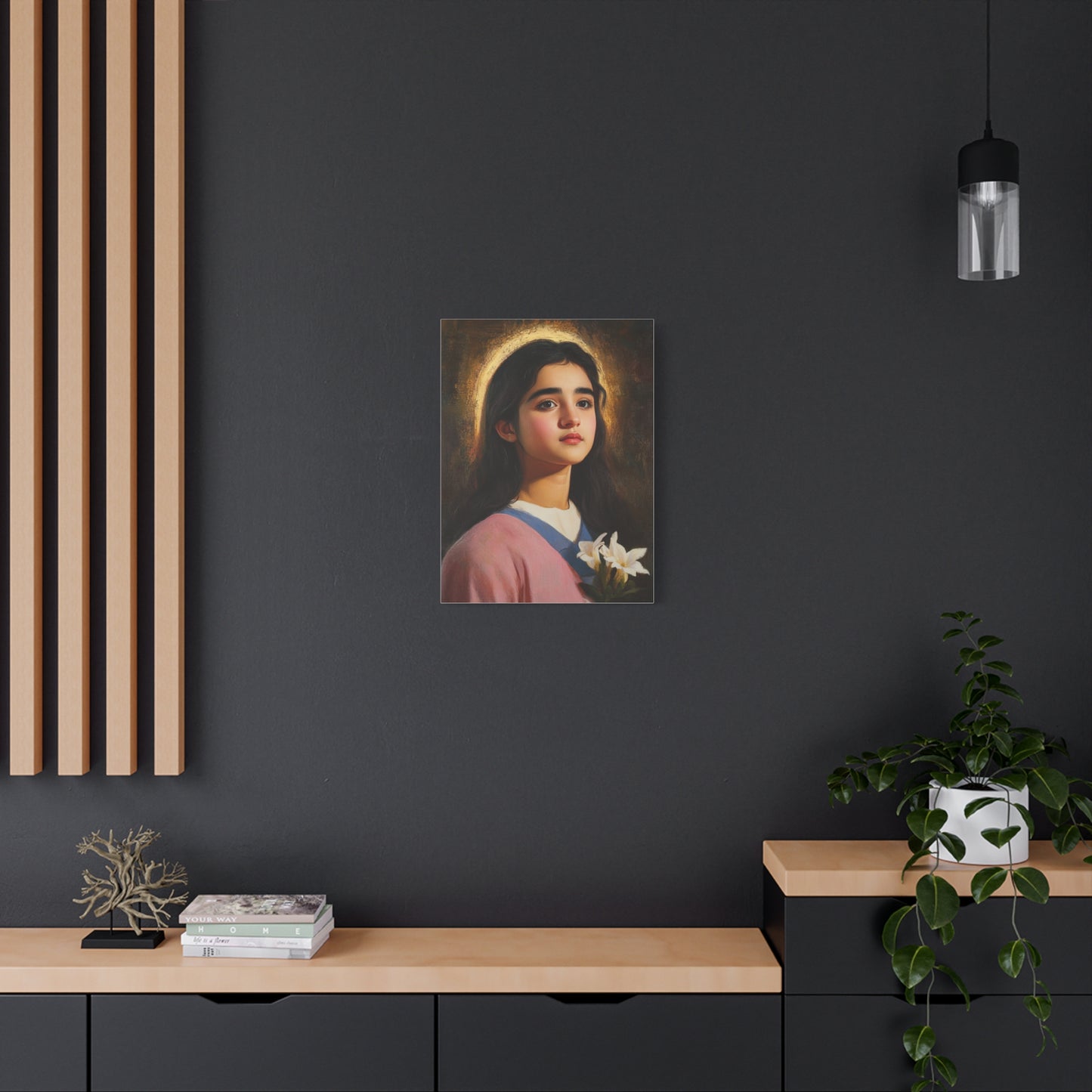 Ready To Hang - St. Maria Goretti st Catholic Canvas Wall Art, Christian Decor