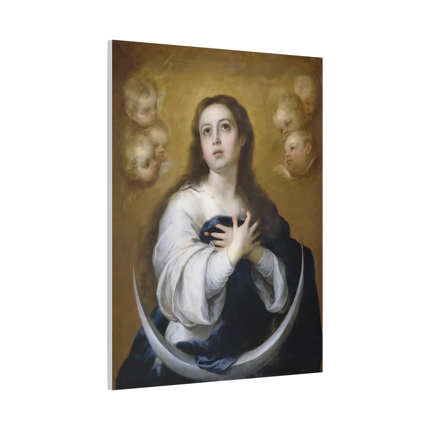 Ready to Hang - Immaculate Conception Virgin Mary Catholic Canvas Wall Art, Christian Decor