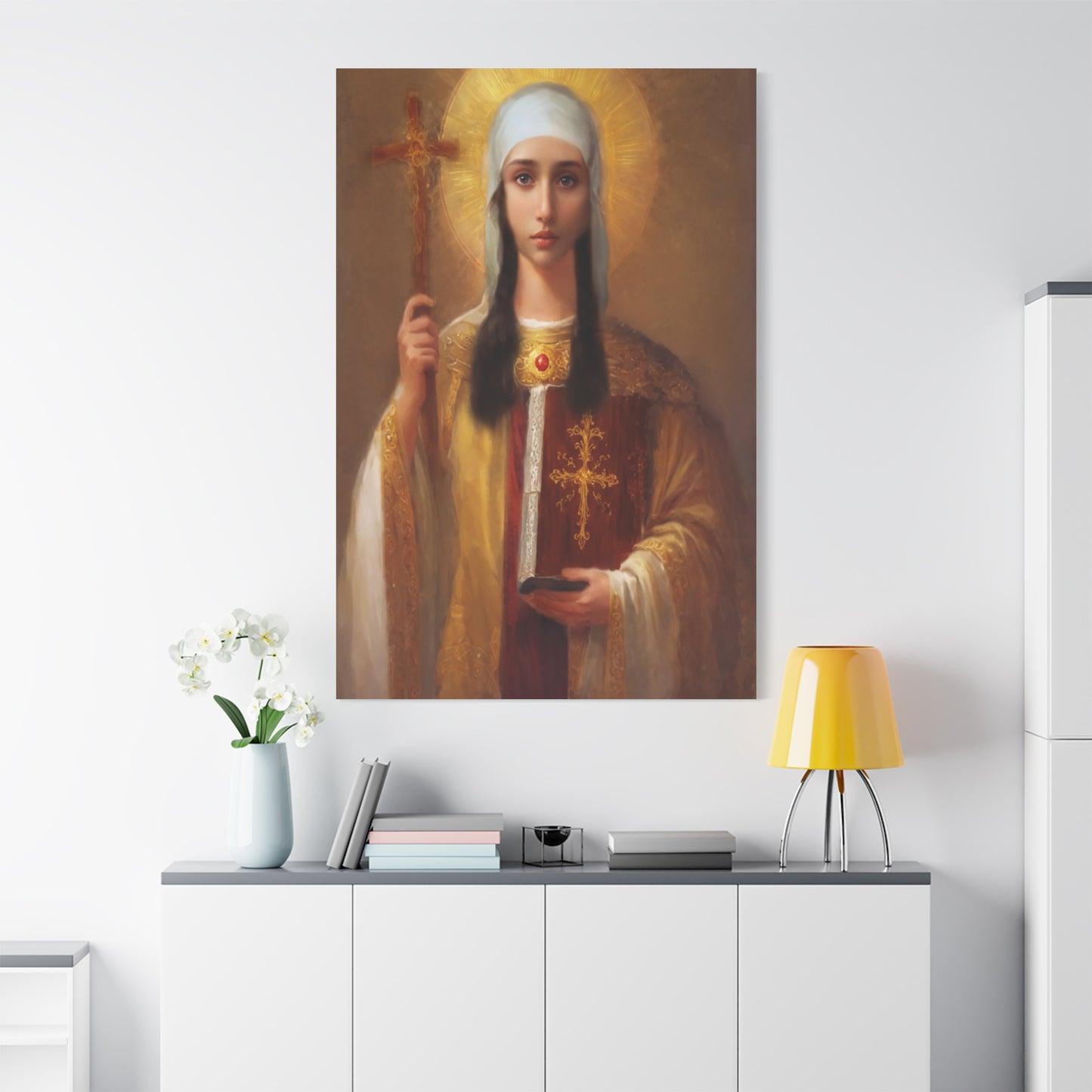 Ready to Hang - St. Nina of Georgia Religious Canvas Wall Art, Christian Decor