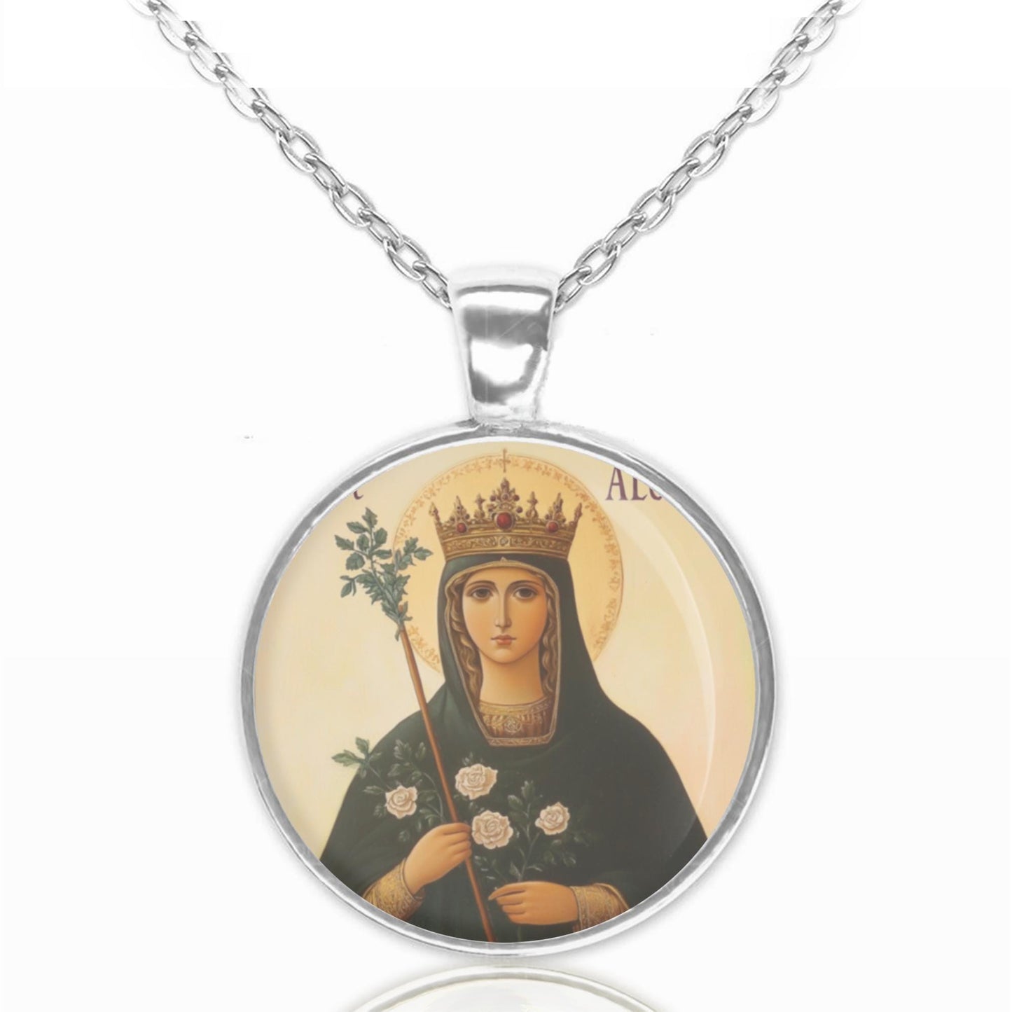 St. Alena Necklace Medal Pendant