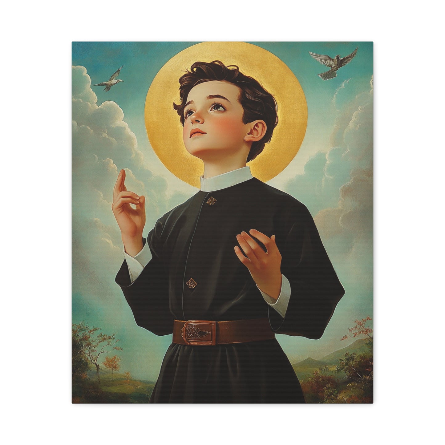 St. Dominic Savio Catholic Canvas Wall Art, Christian Decor