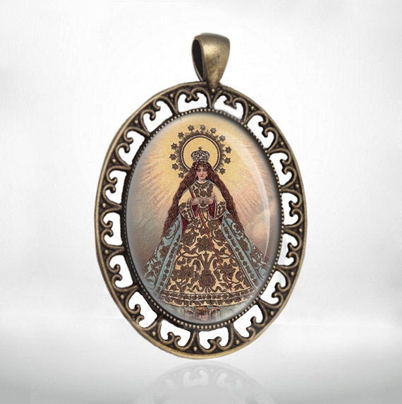 Virgin of Antipolo Mother Mary Religious Catholic Christian Medal Pendant Jewelry For Necklace
