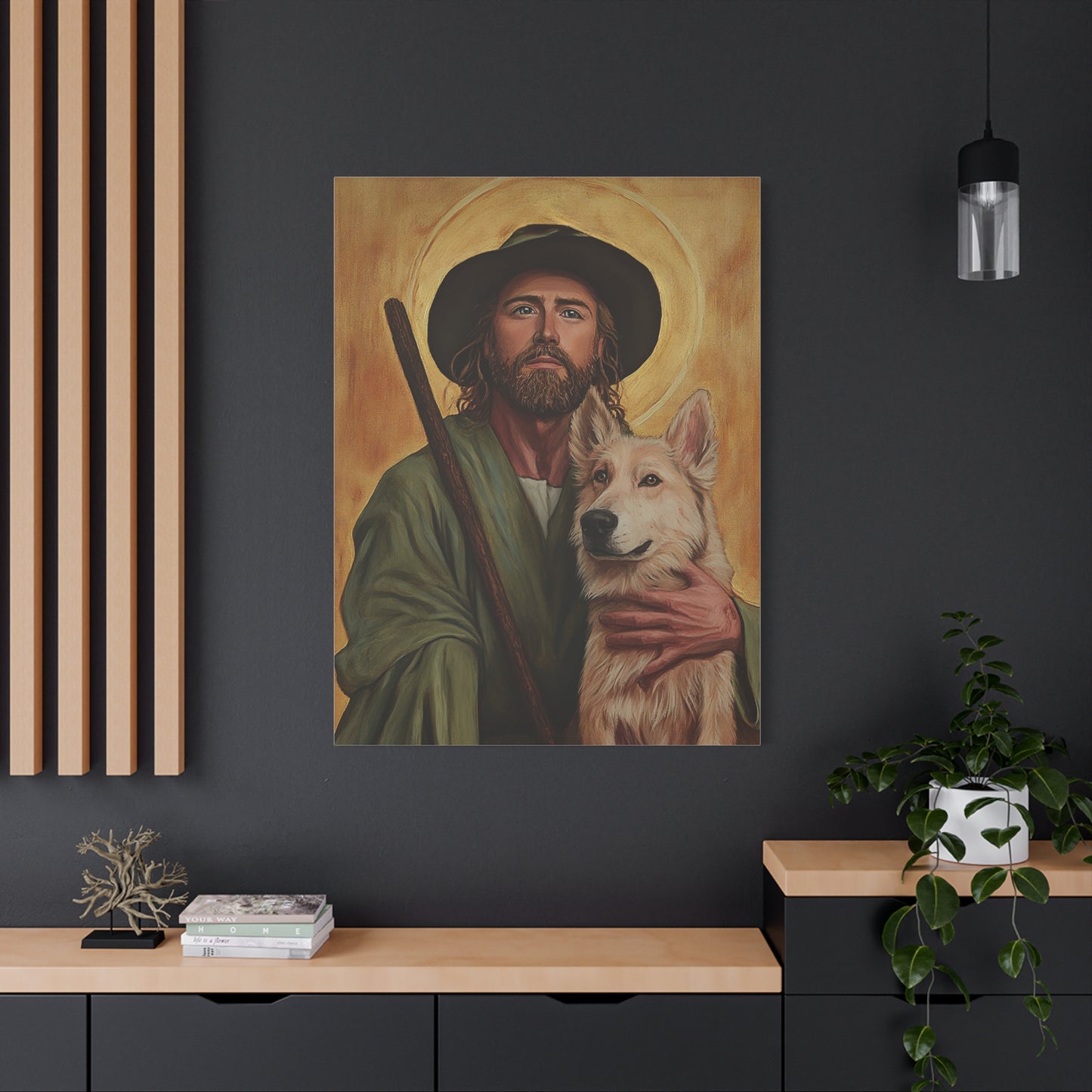 Ready To Hang - St. Roch Catholic Canvas Wall Art, Christian Decor