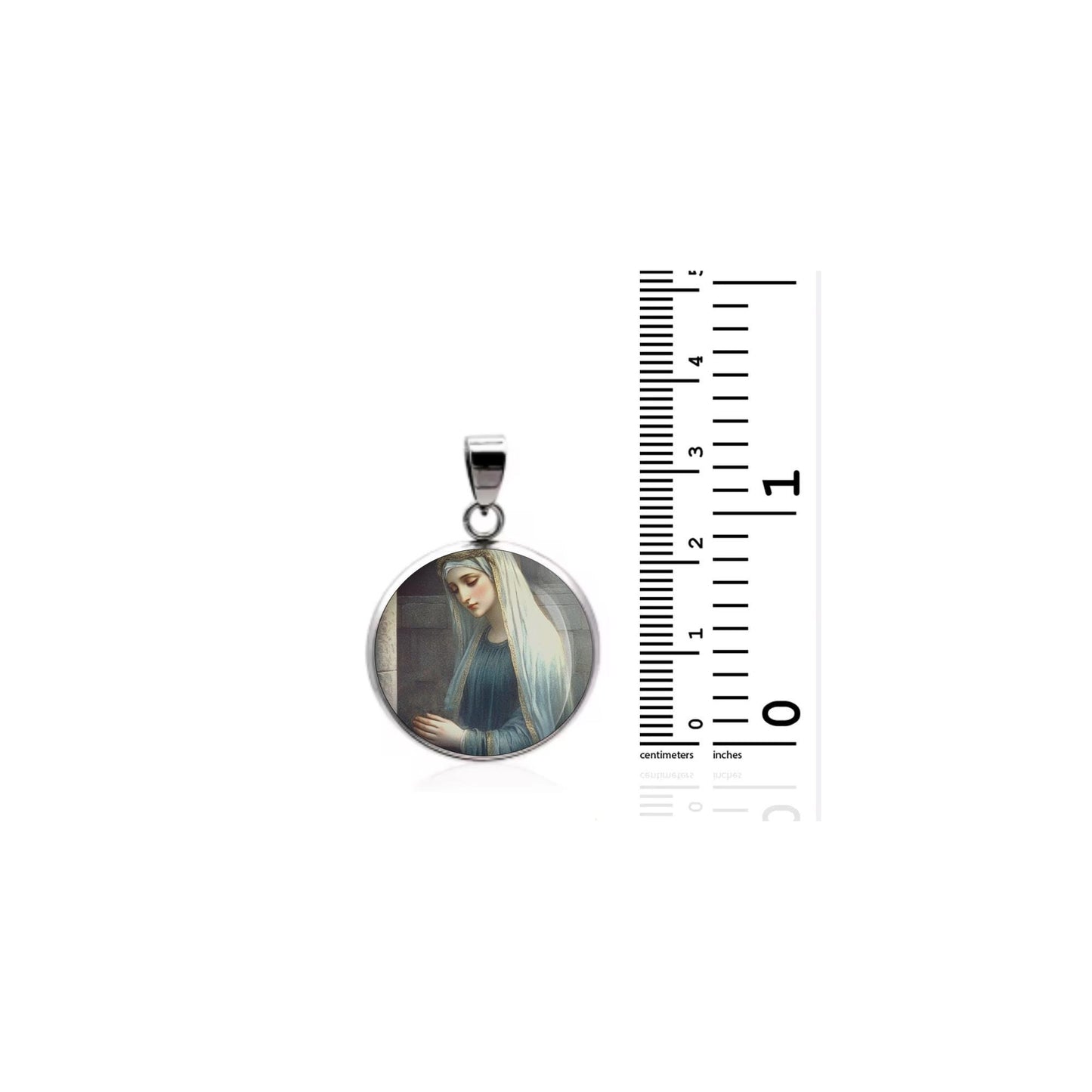 Saint Savina Of Milan Religious Devotional sterling silver 925 Christian Medal Patron