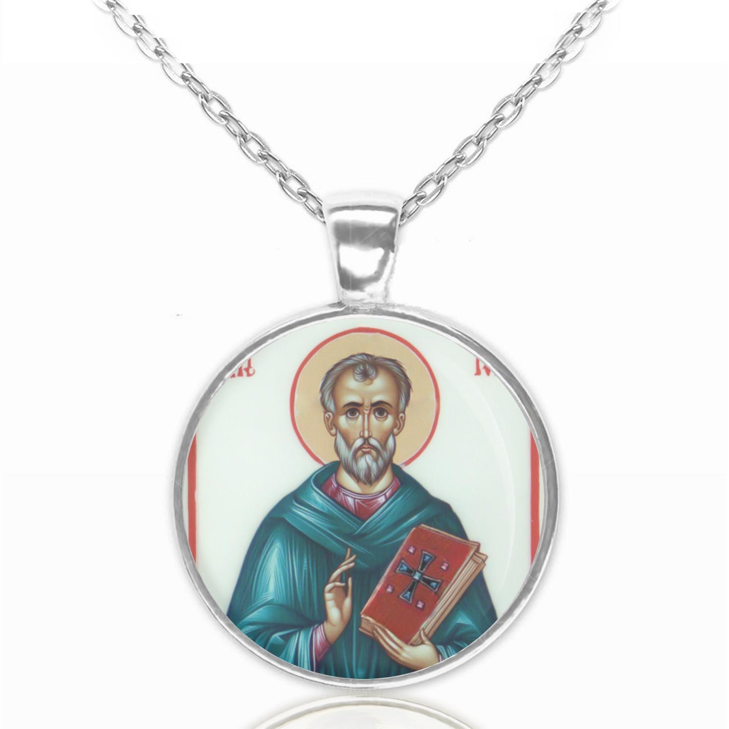The Holy Hierarch Theodore, Archbishop of Canterbury Christian Religious Necklace