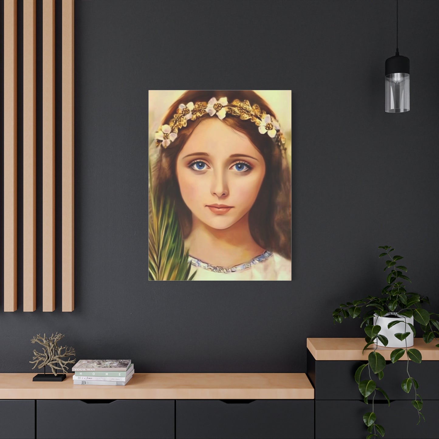 Ready To Hang - St. Philomena Catholic Canvas Wall Art, Christian Decor