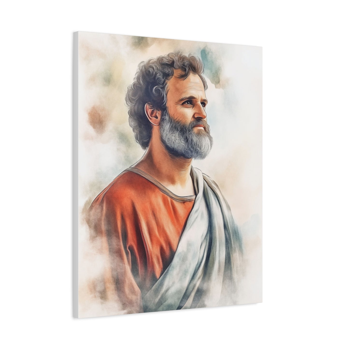 Ready to Hang - St. Paul the Apostle watercolor Catholic Canvas Wall Art, Christian Decor