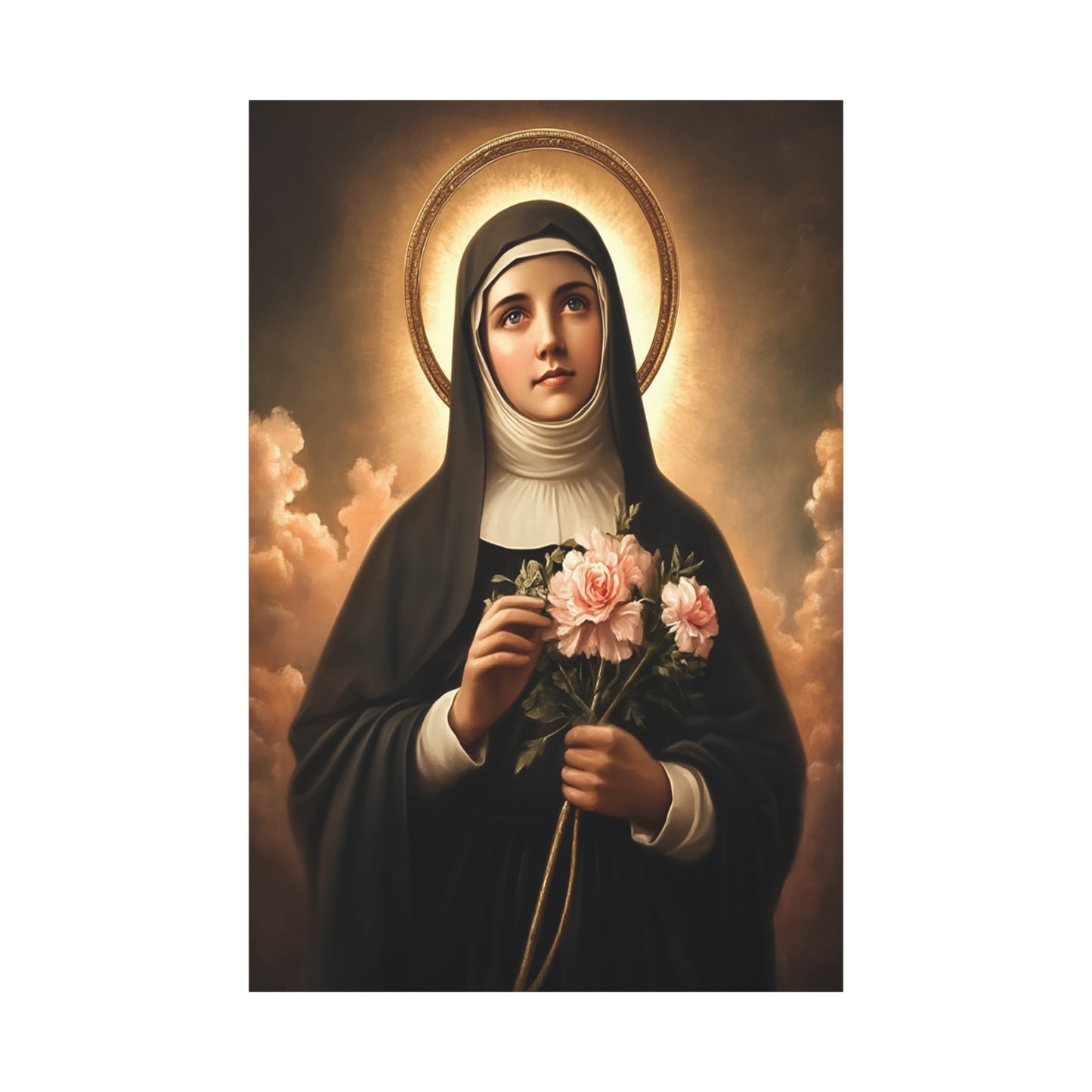 Ready To Hang - St. Rita of Cascia Catholic Canvas Wall Art, Christian Decor