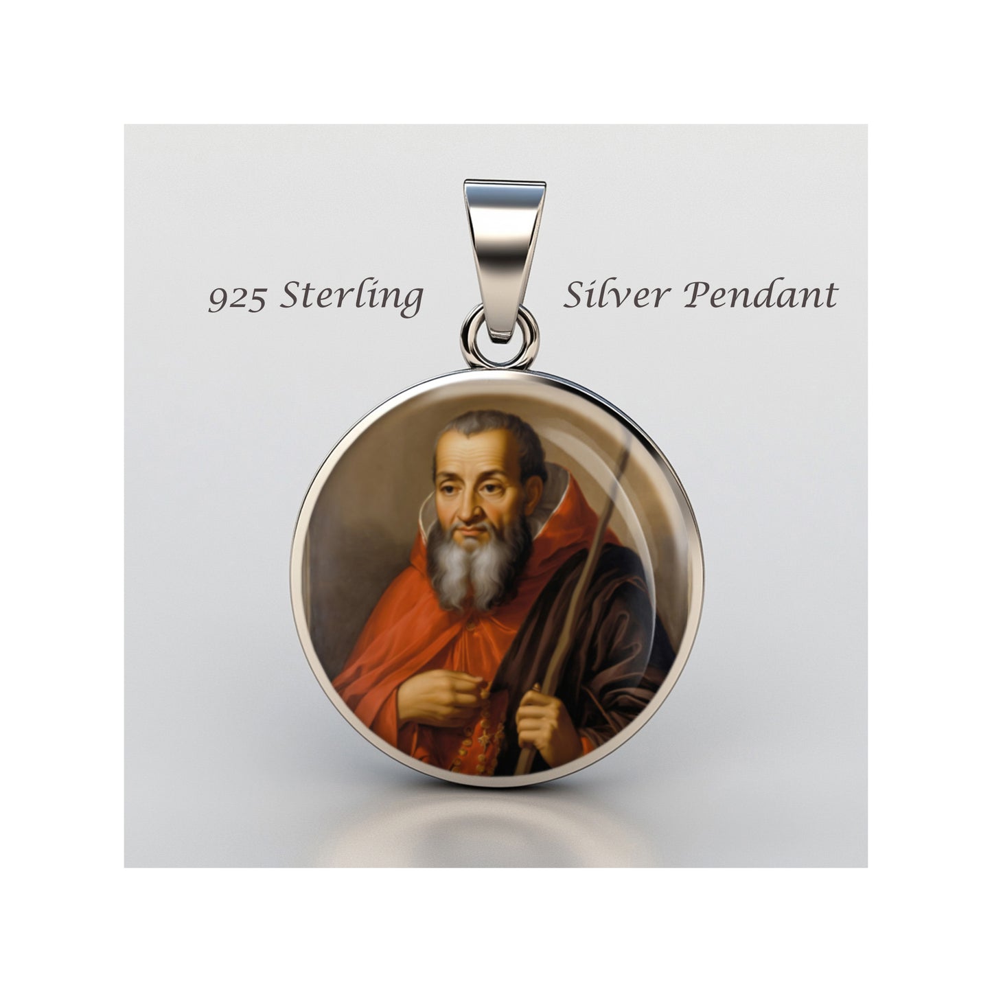 Saint Crispin De Viterbo Catholic sterling silver 925 Christian Medal Patron image 0