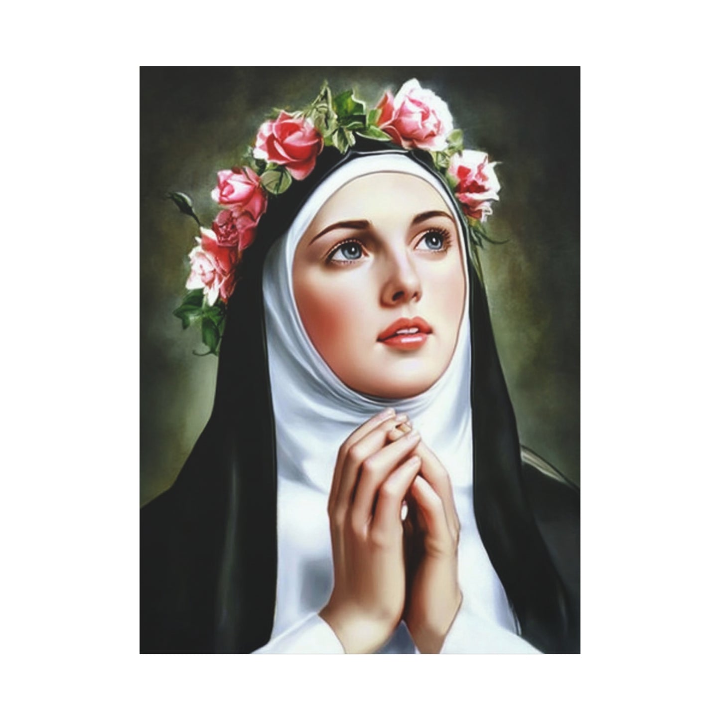 Ready To Hang - St. Rose of Lima Catholic Canvas Wall Art, Christian Decor