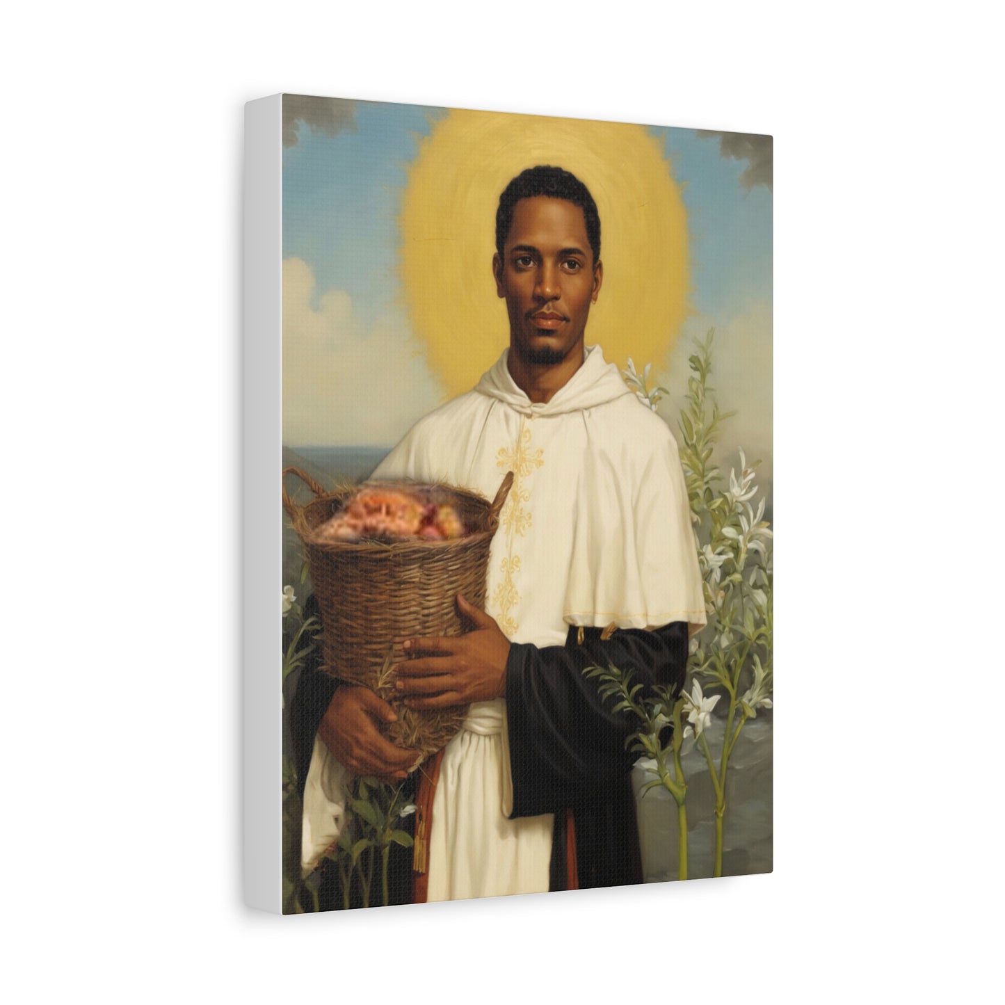 Ready To Hang - St. Martin de Porres Catholic Canvas Wall Art, Christian Decor