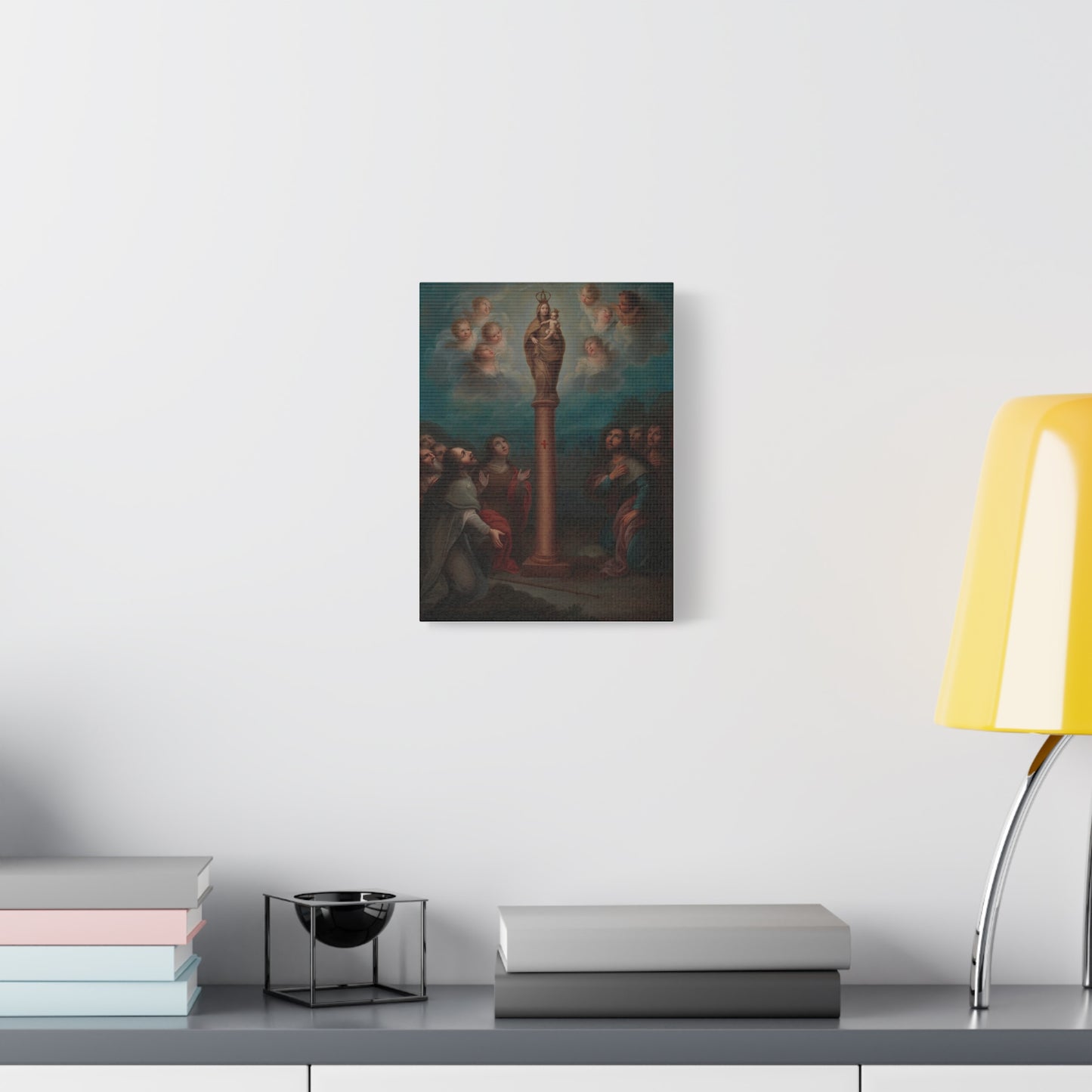 The Apparition of the Virgin of El Pilar to St. James Catholic HQ Print on Canvas Ready To Hang - Virgin Mary Canvas