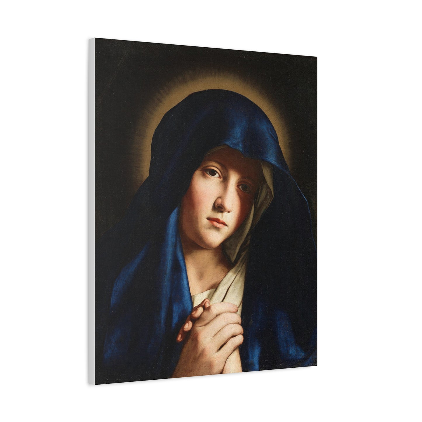 Young Virgin Mary Catholic HQ Print on Canvas Ready To Hang - Virgin Mary Canvas