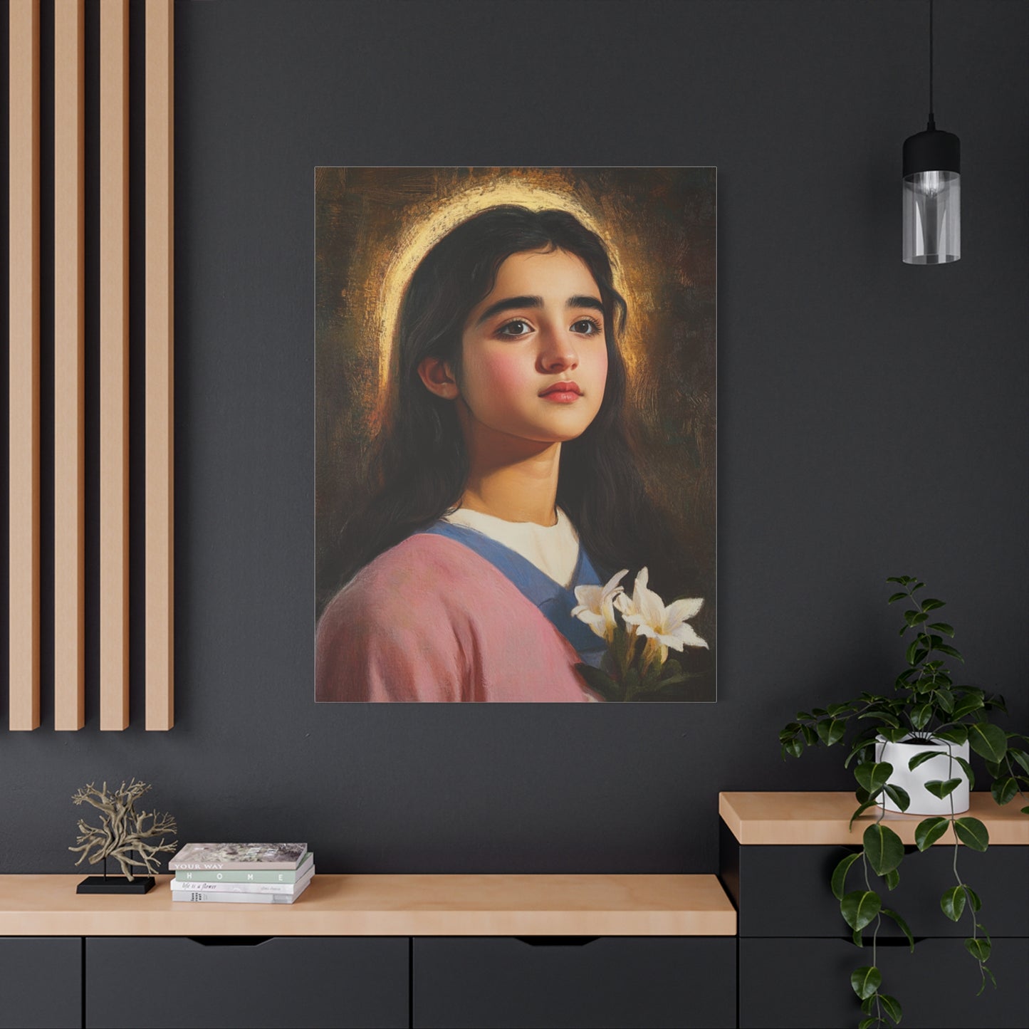 Ready To Hang - St. Maria Goretti st Catholic Canvas Wall Art, Christian Decor