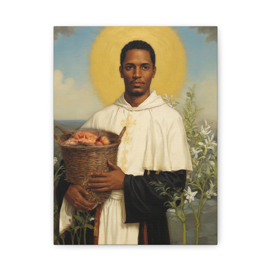 Ready To Hang - St. Martin de Porres Catholic Canvas Wall Art, Christian Decor