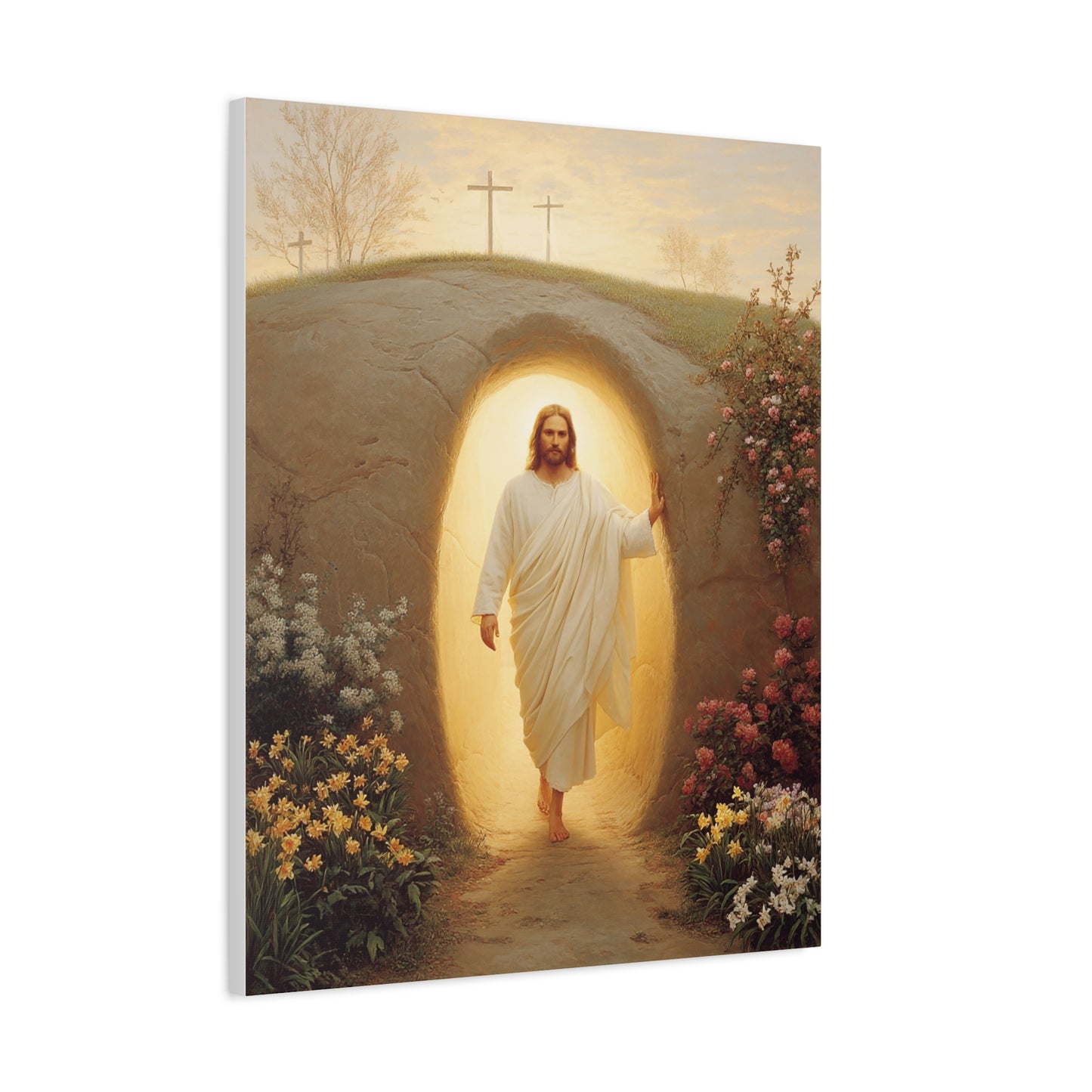 Ready To Hang - Resurrection of Jesus Catholic Canvas Wall Art, Christian Decor