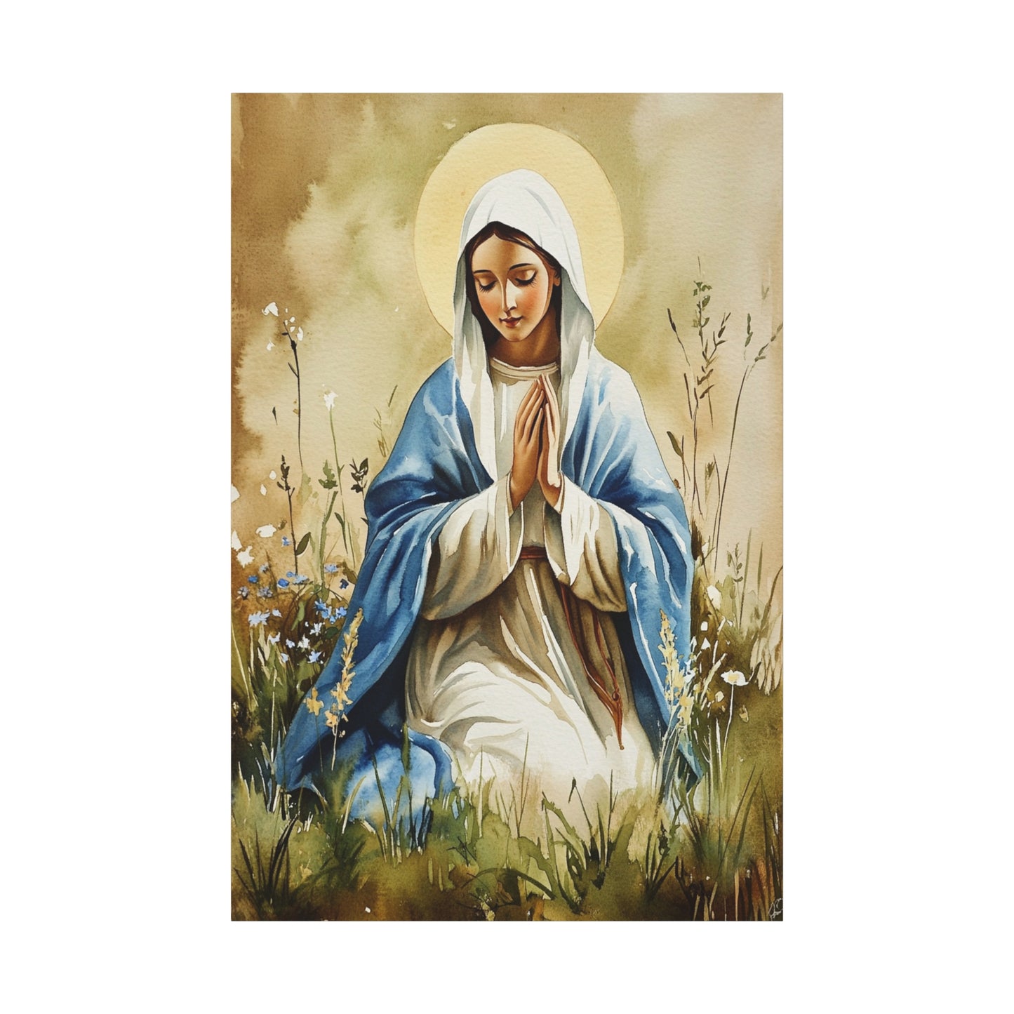 Ready to Hang - Our Lady The Most Holy Mary Catholic Canvas Wall Art, Christian Decor