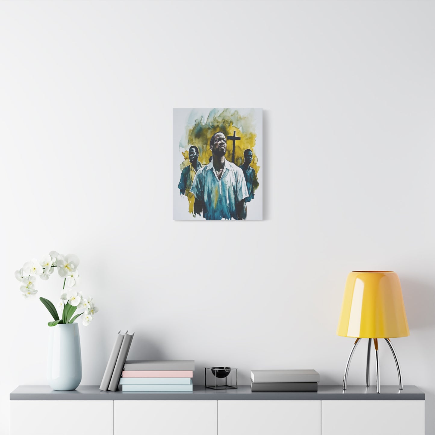 St. Charles Lwanga and Companions Catholic Canvas Wall Art, Christian Decor