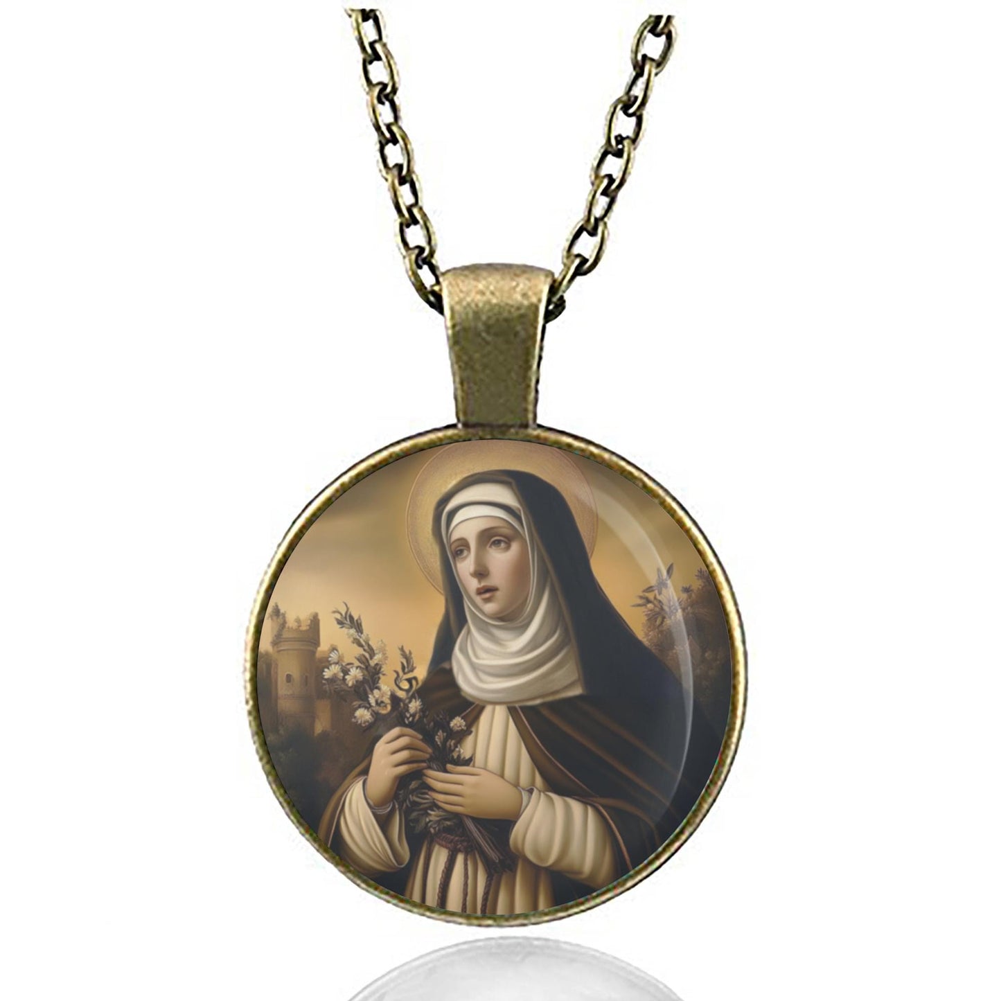 St. Catherine of Siena Catholic Necklace