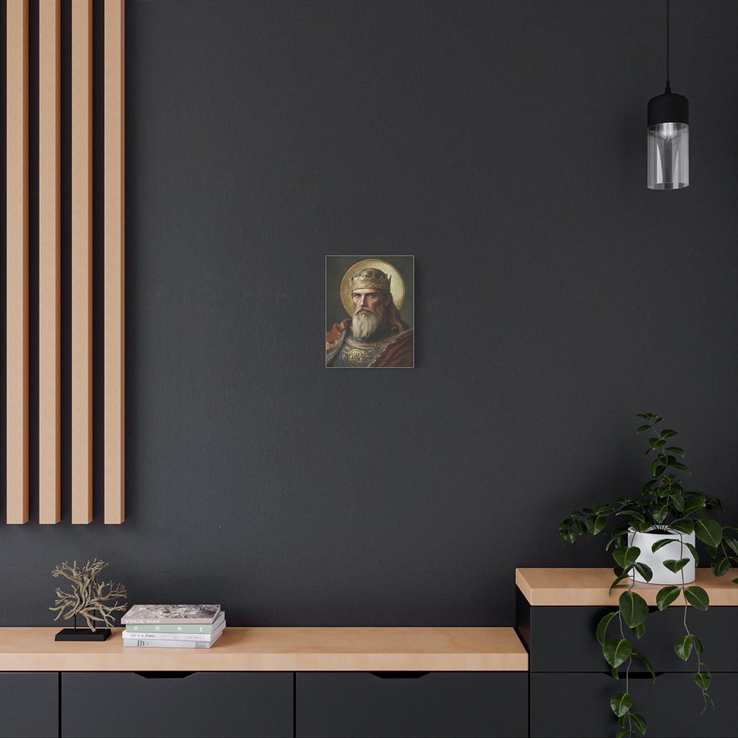 Ready to Hang - St. Olaf of Norway Catholic Canvas Wall Art, Christian Decor