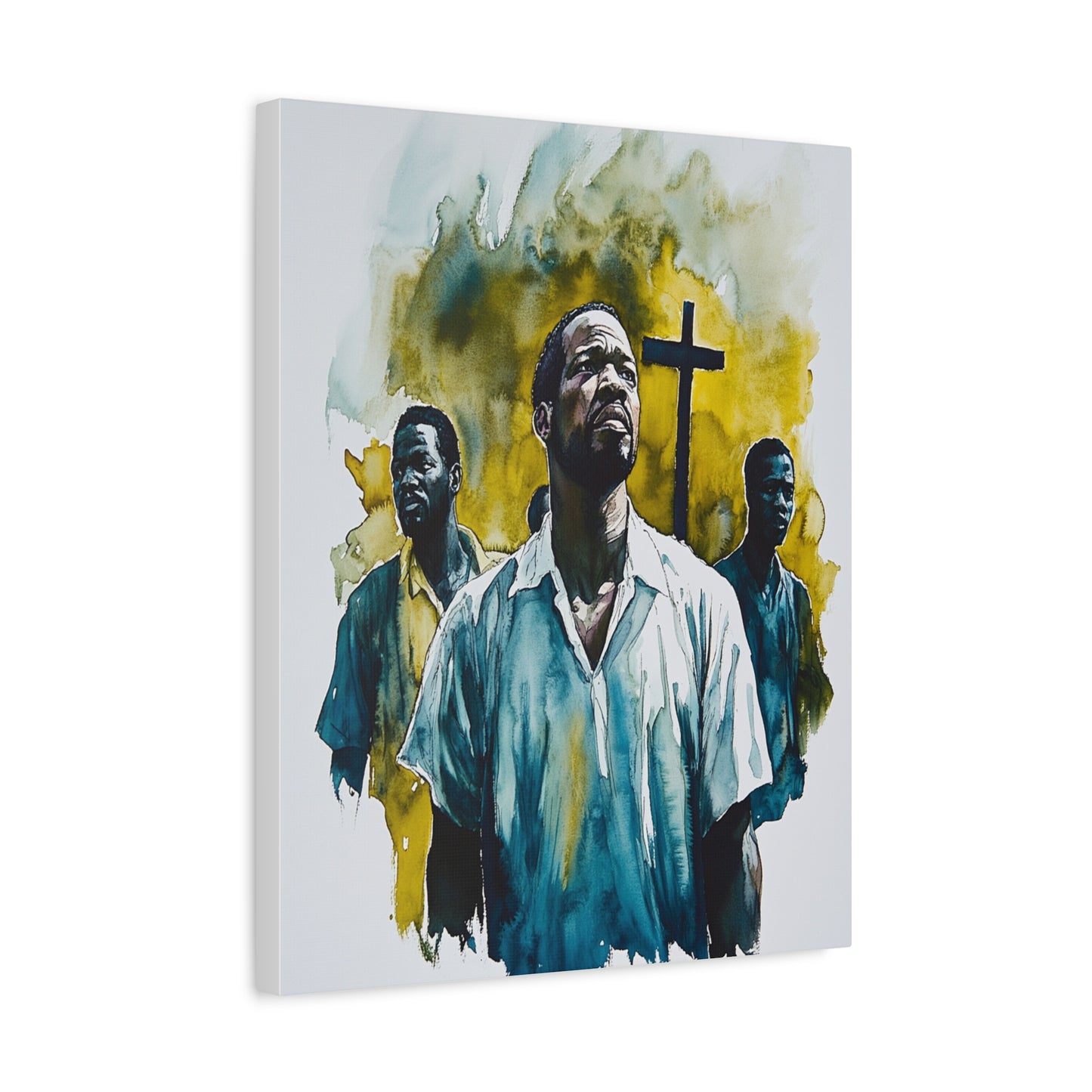 St. Charles Lwanga and Companions Catholic Canvas Wall Art, Christian Decor