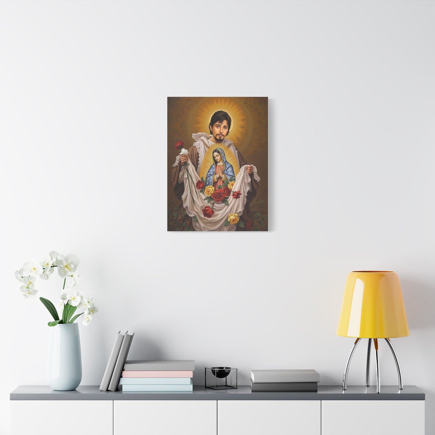 St. Juan Diego Catholic Canvas Wall Art, Christian Decor