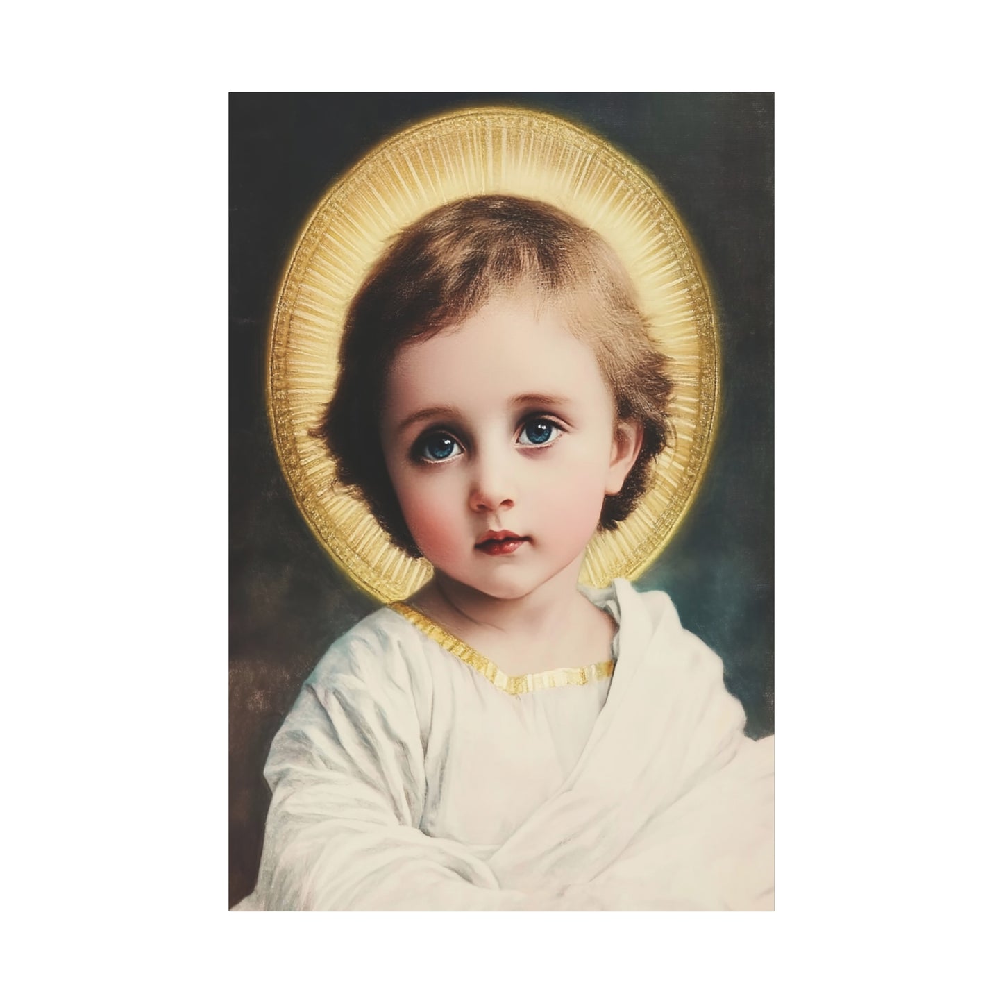 Jesus Child Catholic Canvas Wall Art, Christian Decor