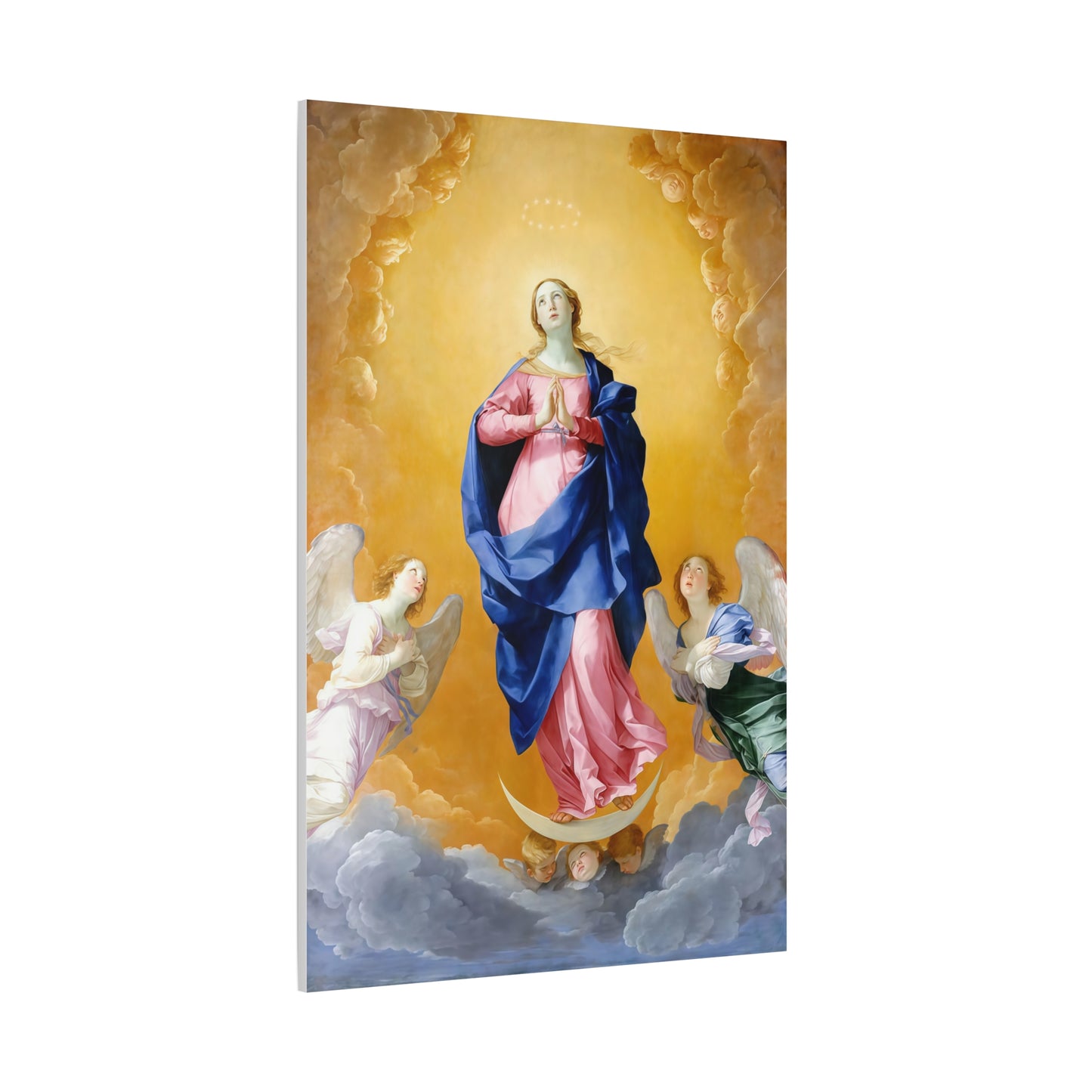 Ready To Hang - Mother Mary Immaculate Conception Our Lady Catholic Canvas Wall Art, Christian Decor