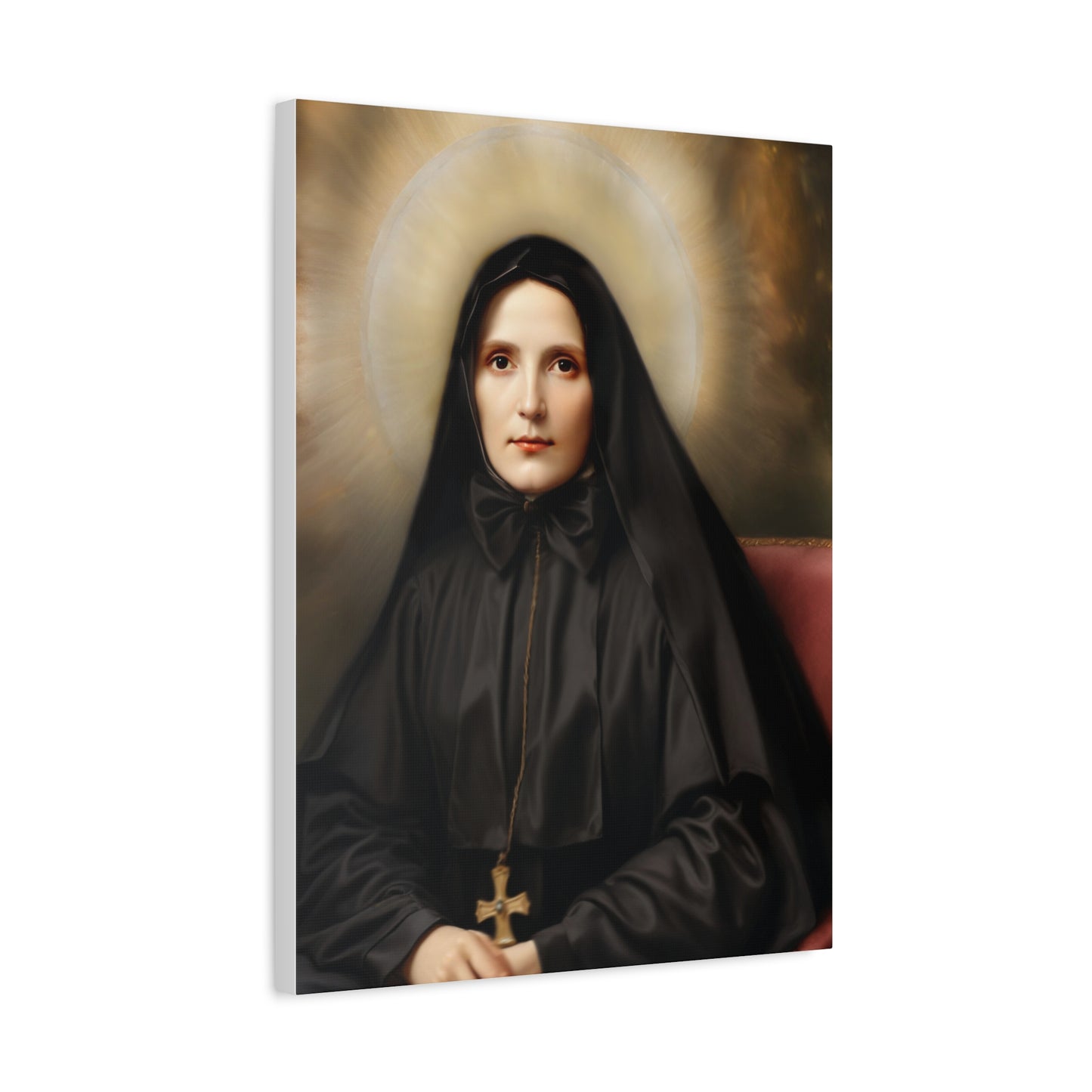 St. Frances Xavier Cabrini Catholic Canvas Wall Art, Christian Decor