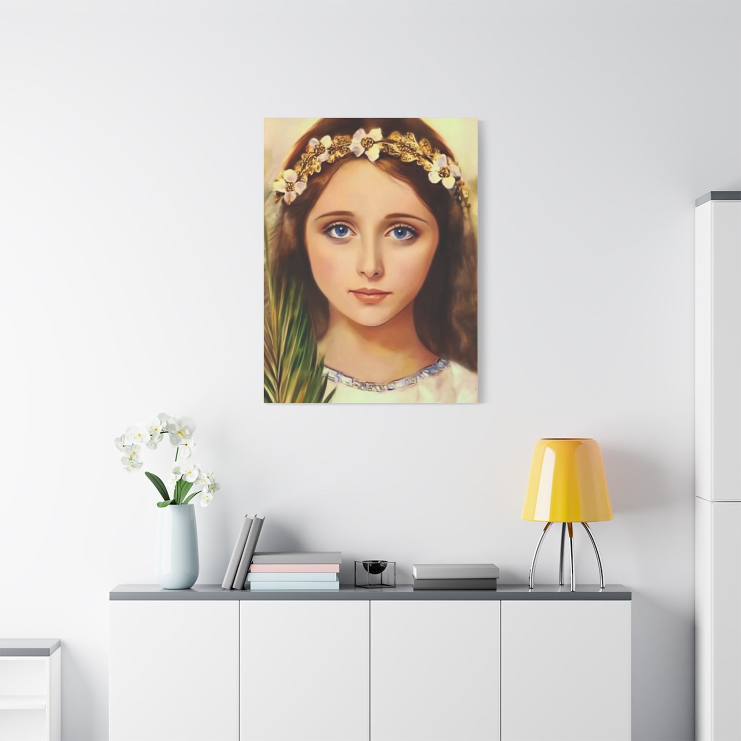 Ready To Hang - St. Philomena Catholic Canvas Wall Art, Christian Decor