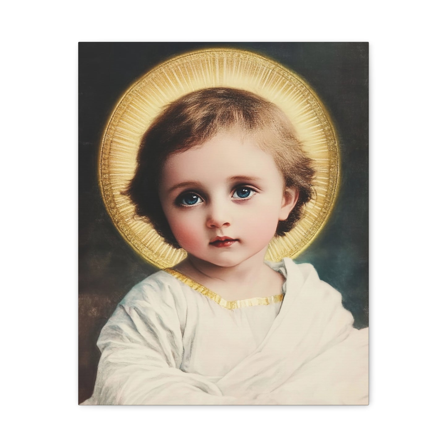 Jesus Child Catholic Canvas Wall Art, Christian Decor