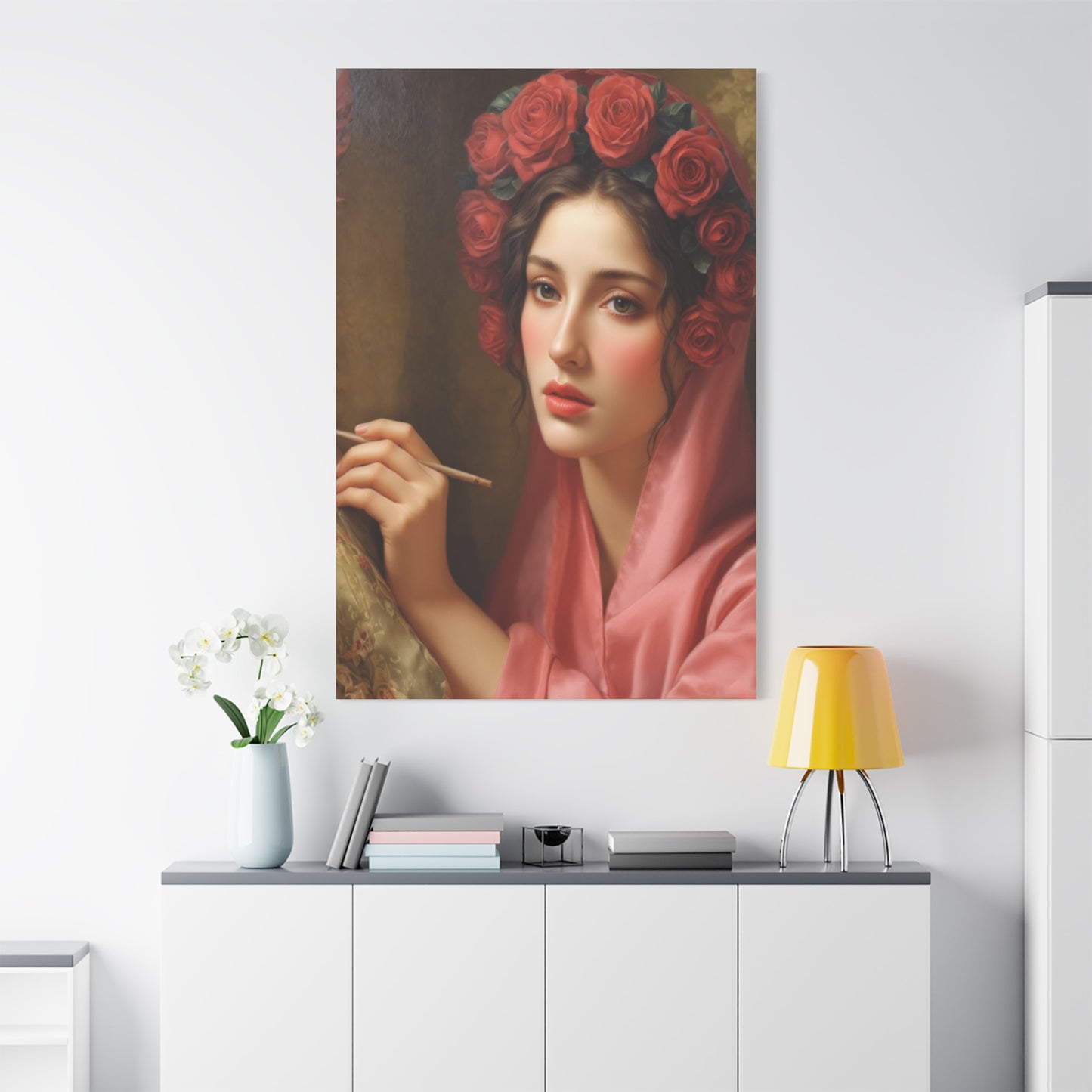 Ready To Hang - St. Rosalia Catholic Canvas Wall Art, Christian Decor