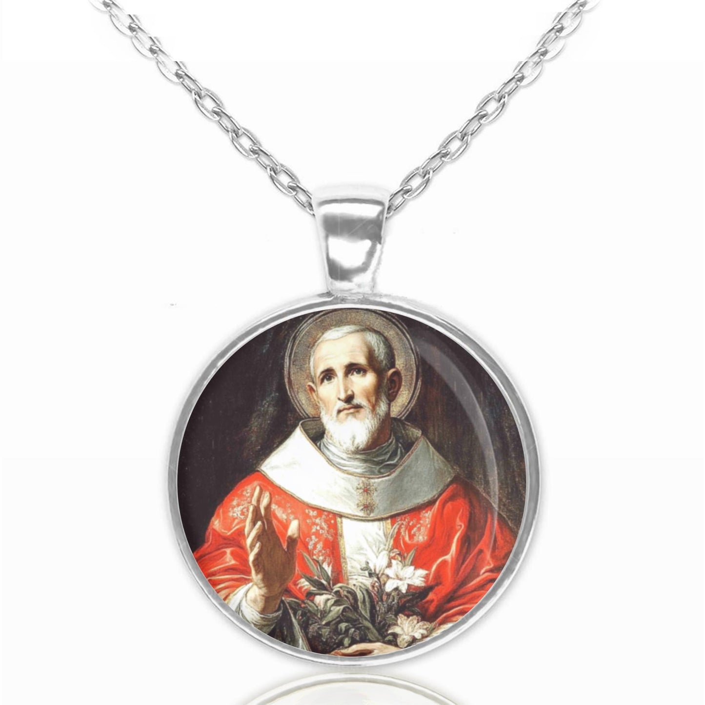 St Philip Neri Necklace Catholic Christian Medal Pendant